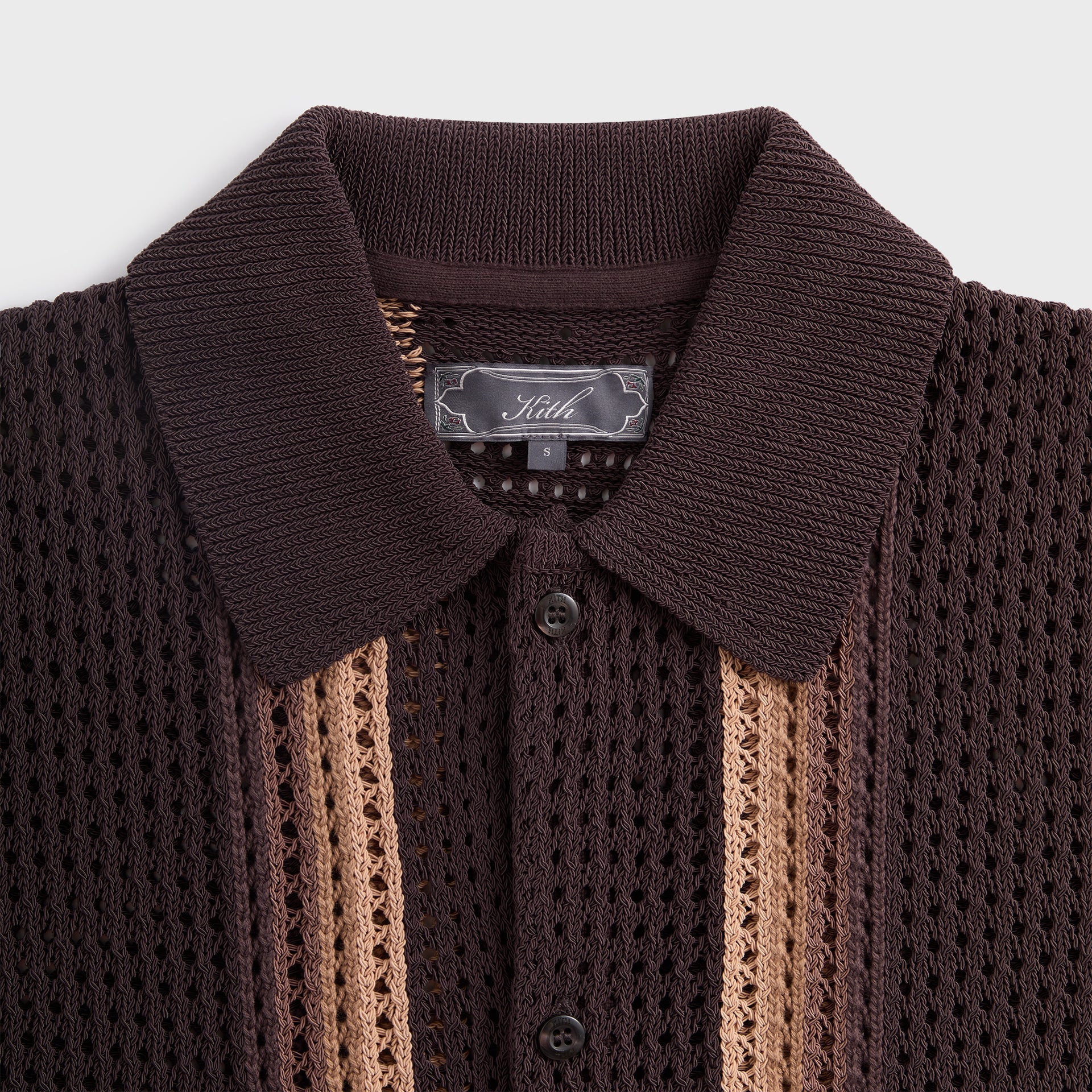 Kith Thompson Crochet Buttondown - Kindling