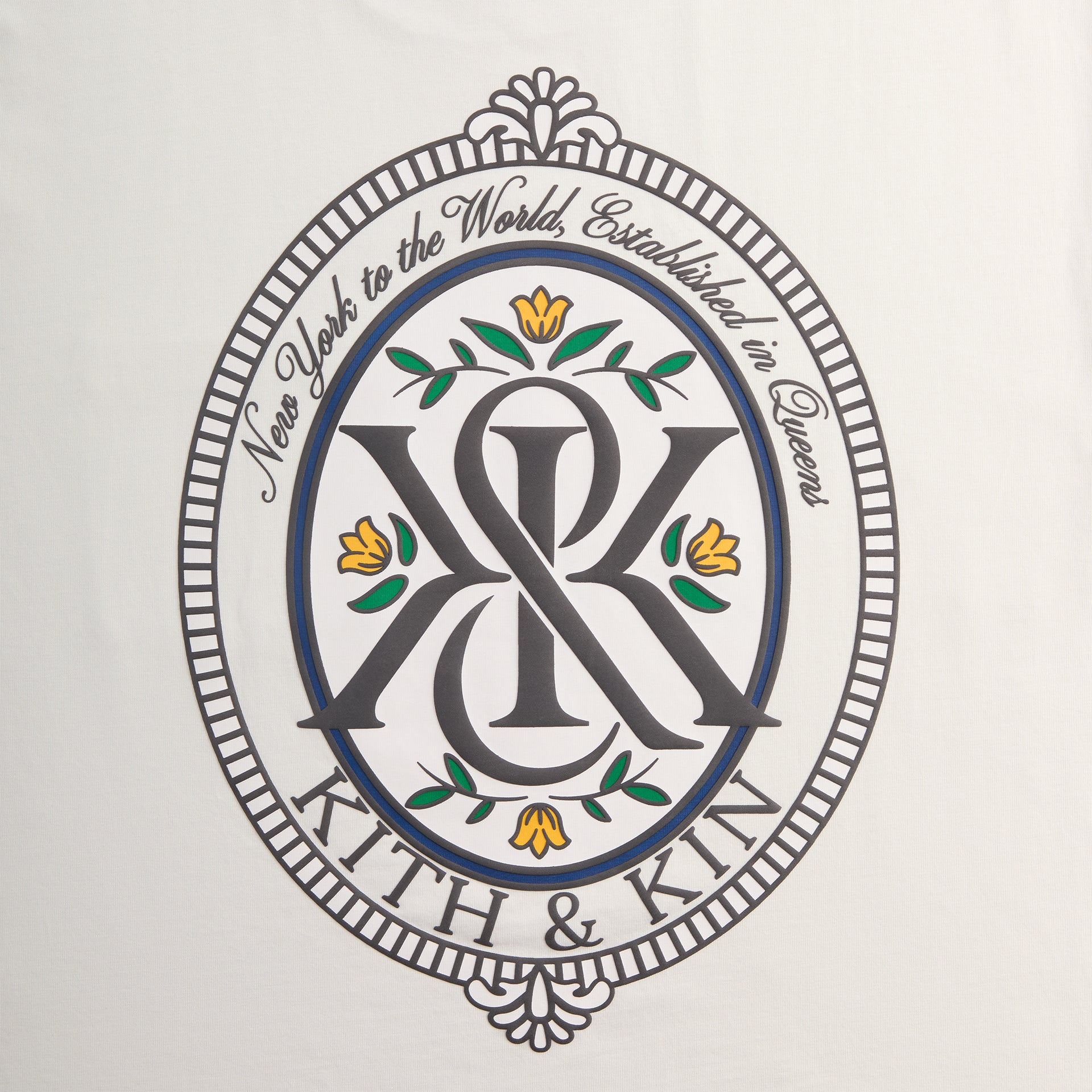 Kith Queens Crest Tee - Chalk