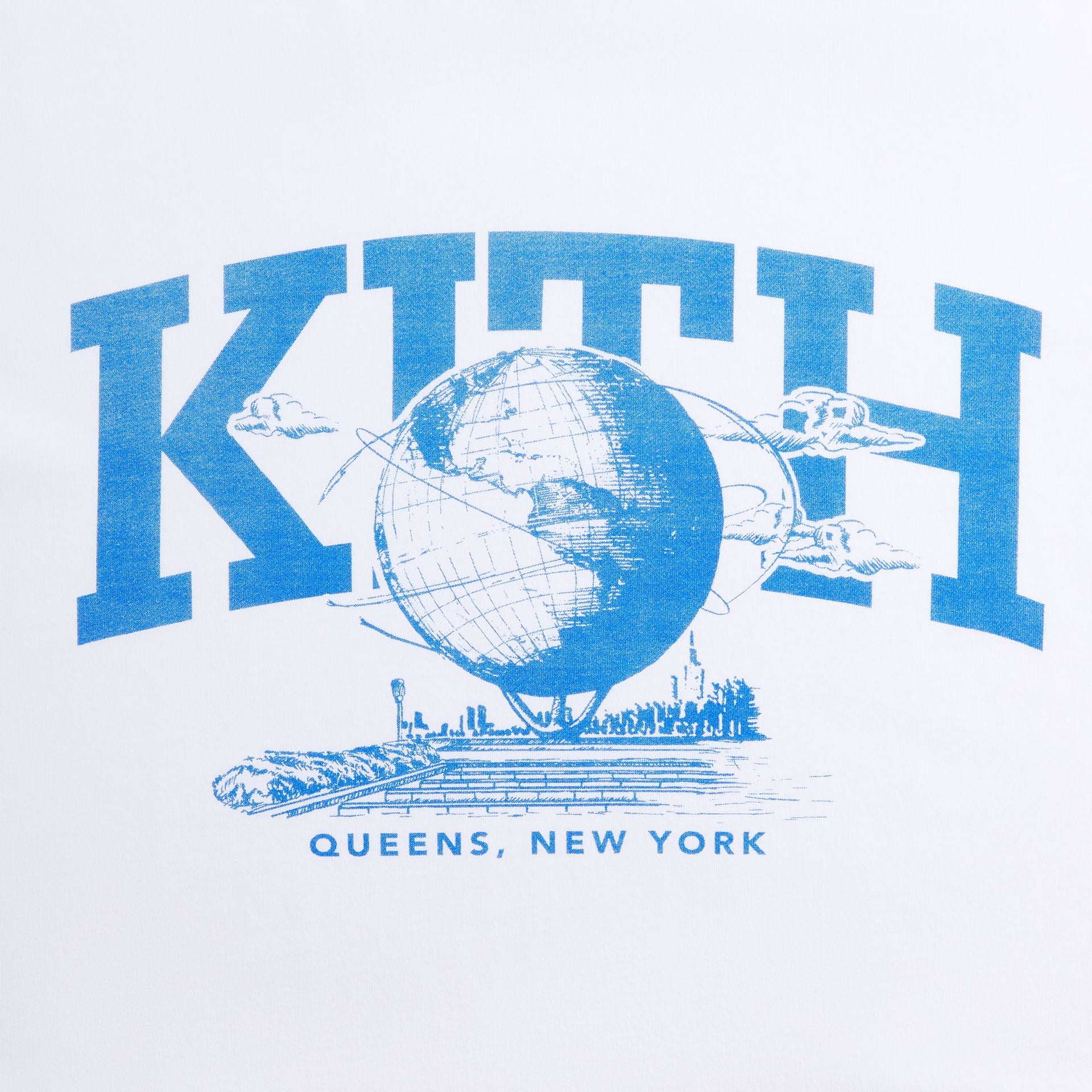 Kith & Kin Queens Unisphere Vintage Tee - White