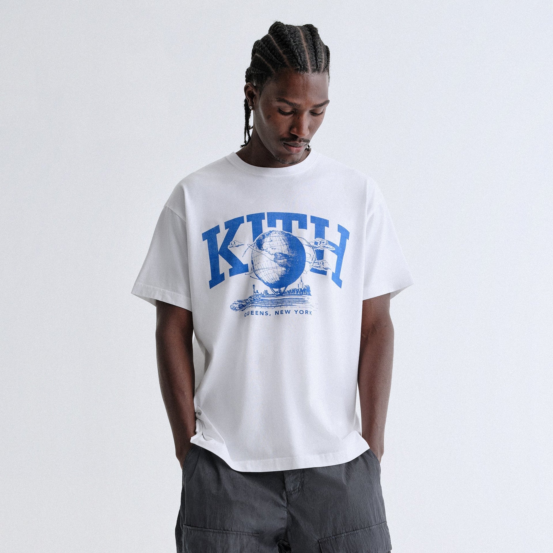 Kith & Kin Queens Unisphere Vintage Tee - White