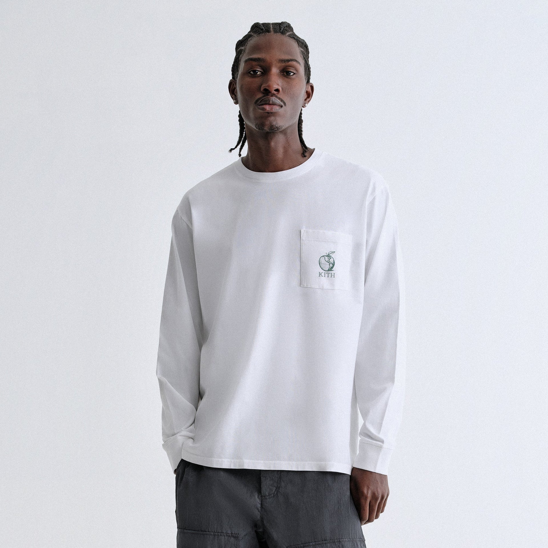 Kith & Kin Universal Apple Long Sleeve Tee - White
