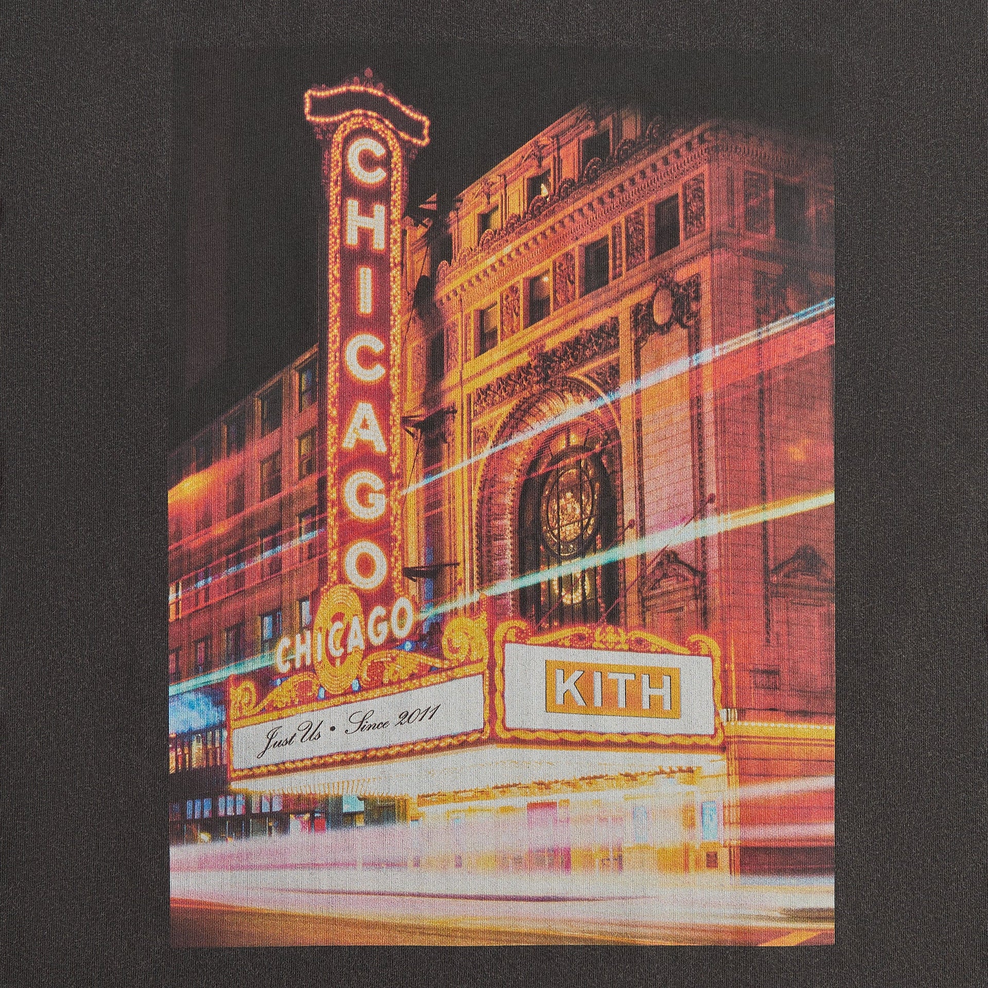 Kith Chicago Lights Vintage Tee - Black