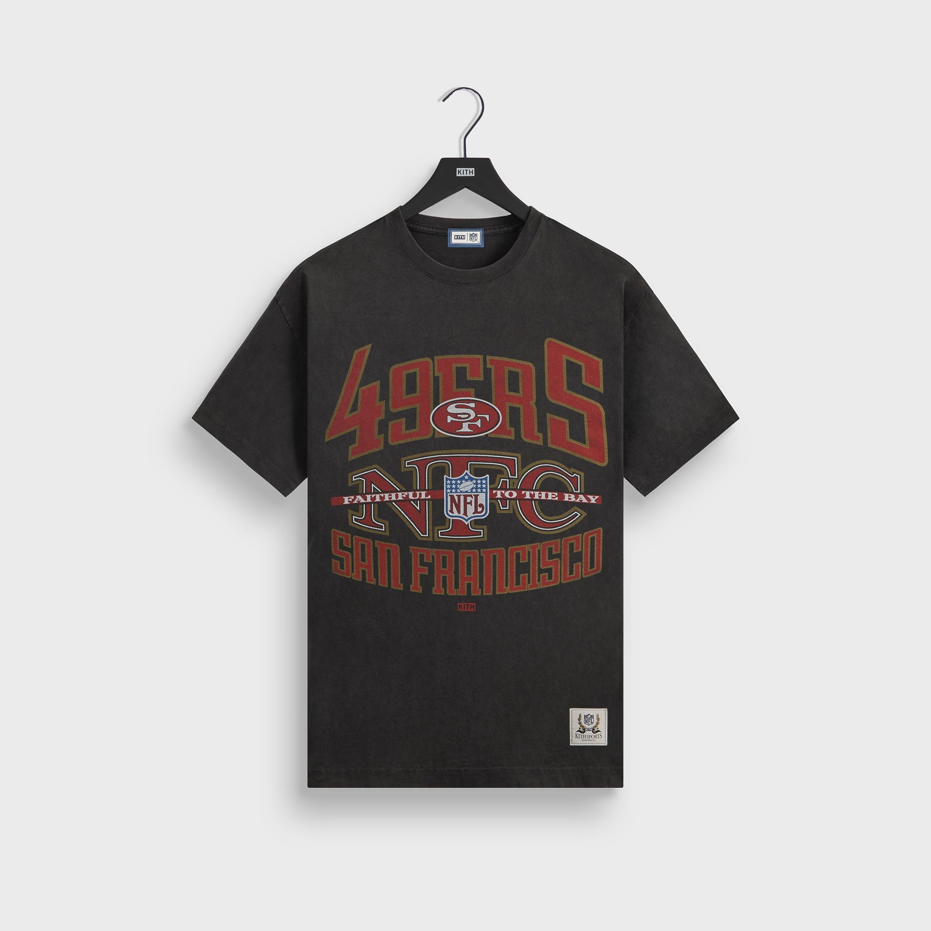 Kith for the NFL San Francisco 49ers XXL Vintage Jones Tee - Black
