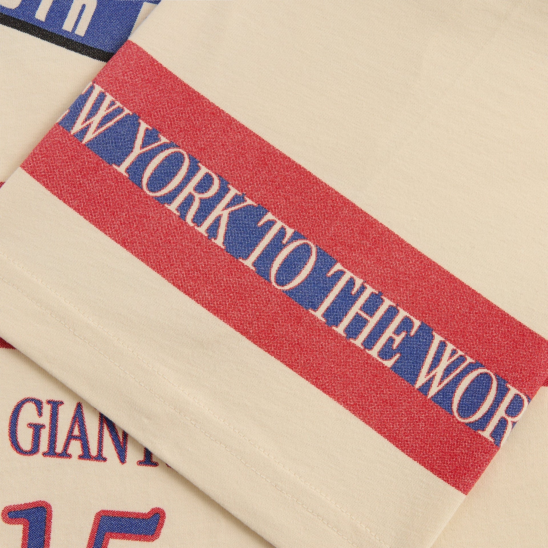 Kith for the NFL New York Giants Victory Vintage Bishop Tee - Sandrift