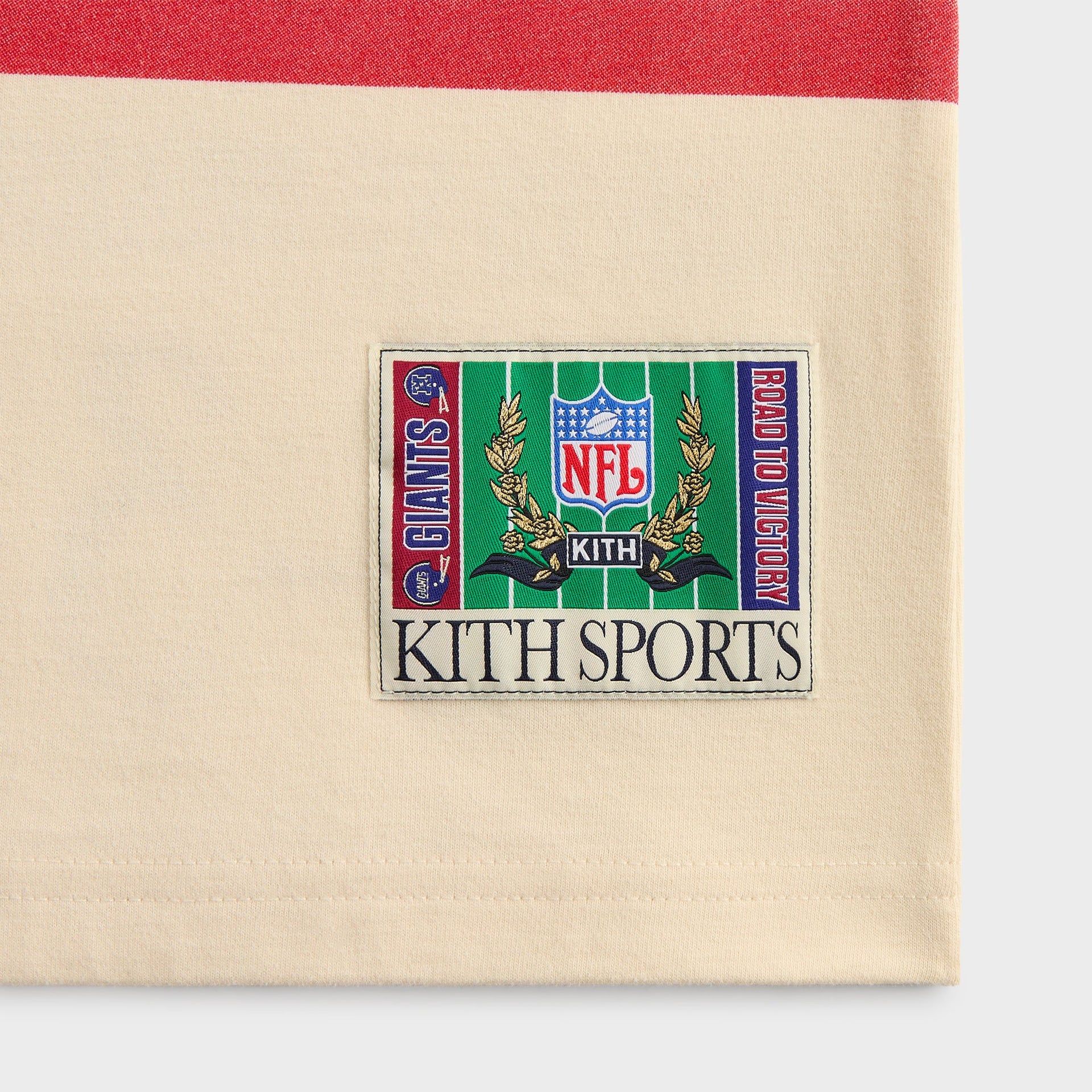 Kith for the NFL New York Giants Victory Vintage Bishop Tee - Sandrift