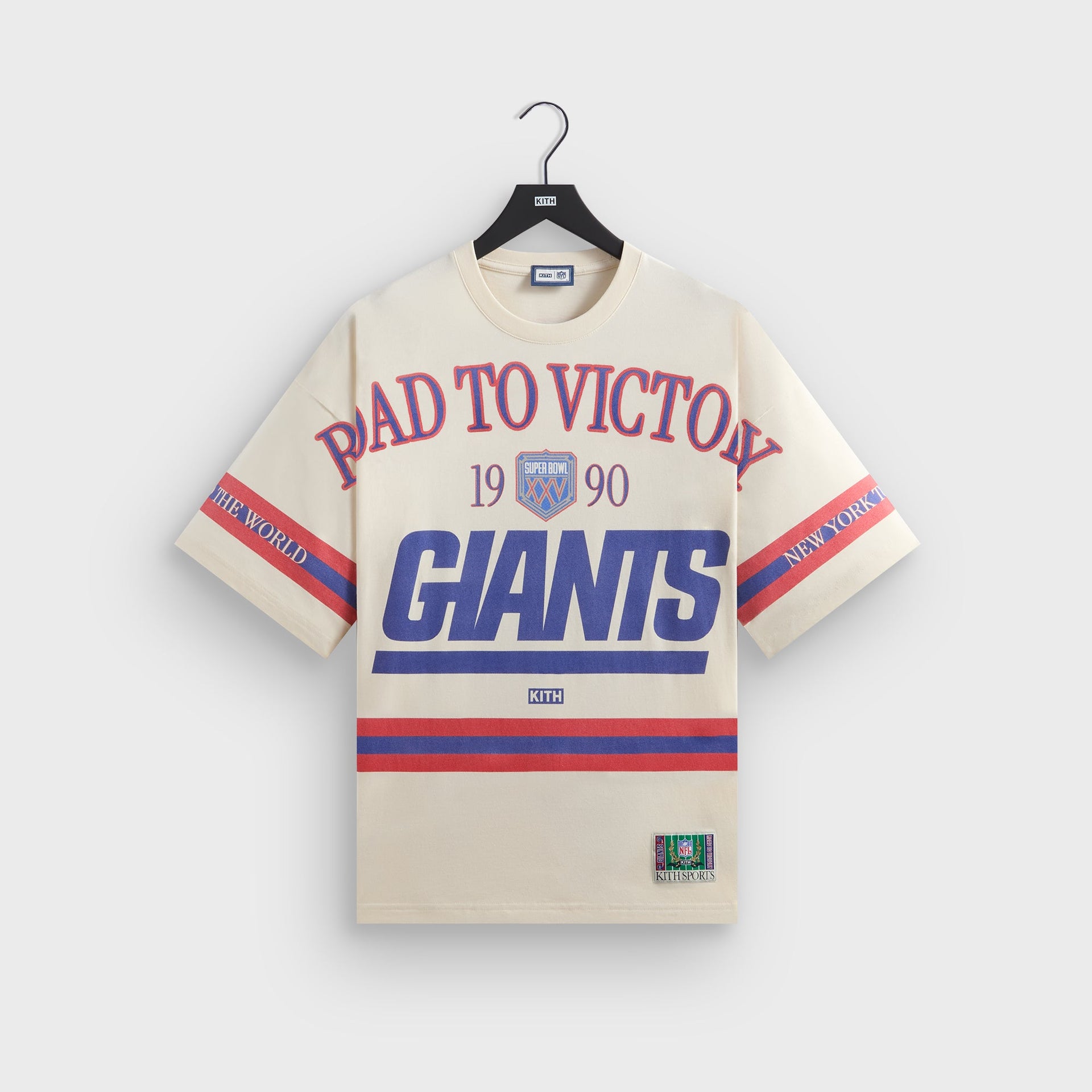 Kith for the NFL New York Giants Victory Vintage Bishop Tee - Sandrift