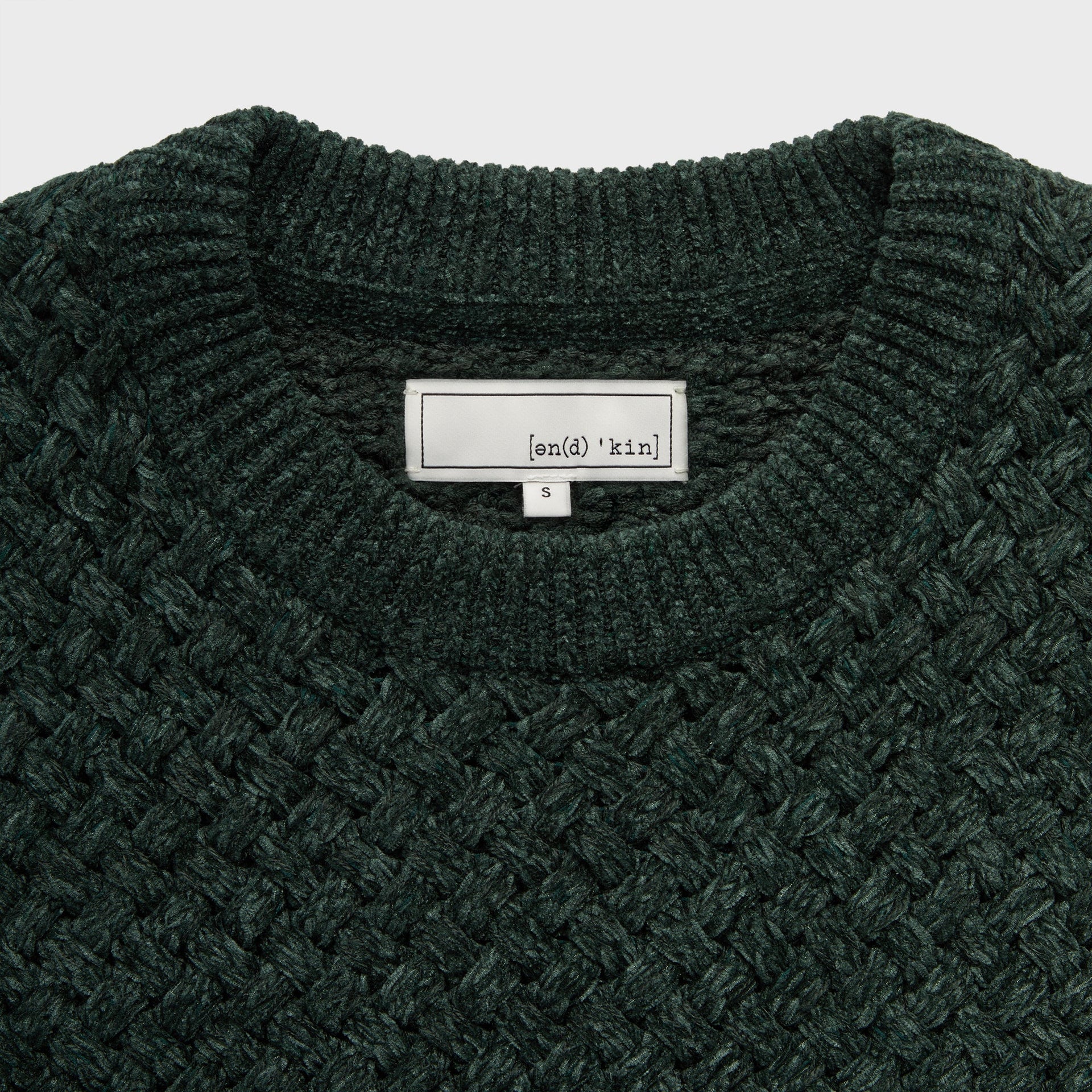 &Kin Basketweave Chenille Lewis Crewneck - Stadium