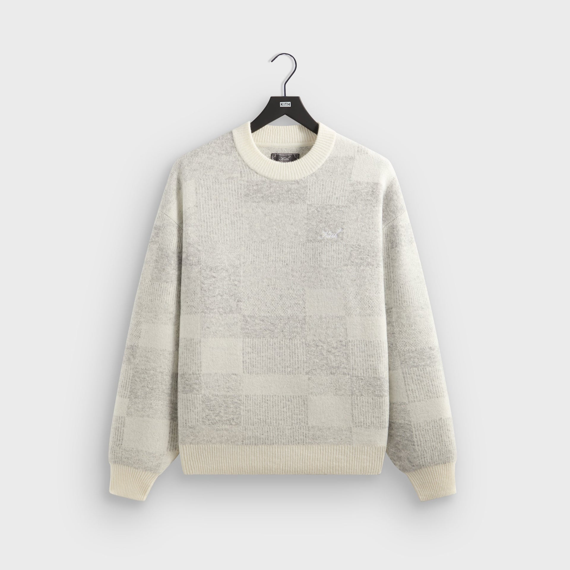Kith Lewis Check Sweater - Sandrift