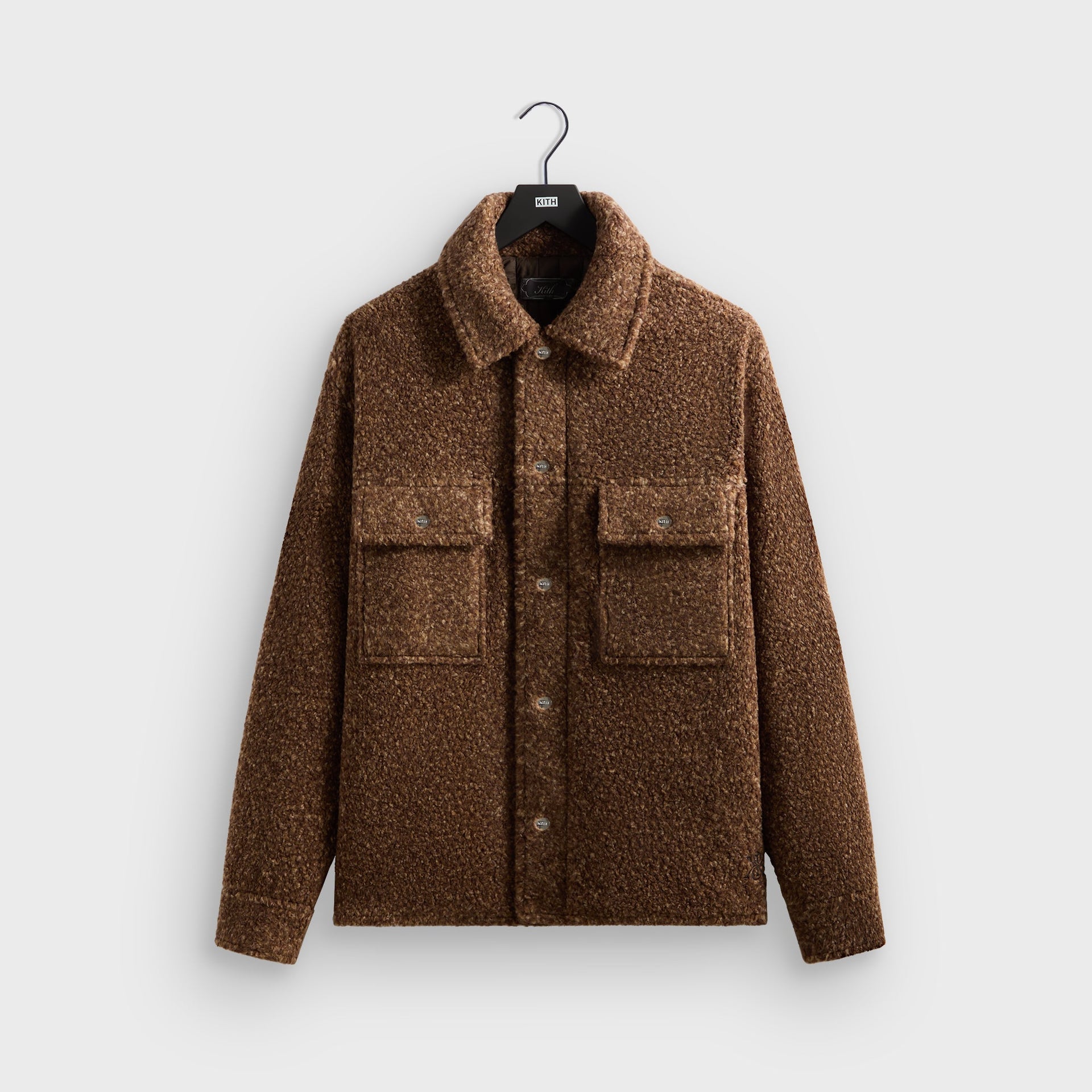 Kith Boucle Puffed Ace Shirt Jacket - Terra