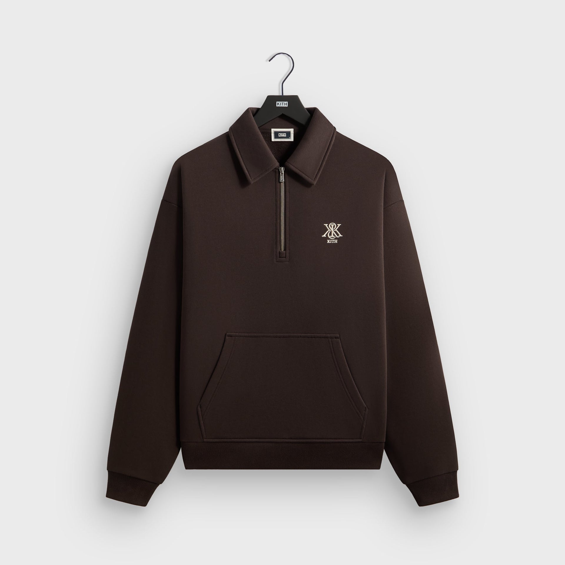 Kith Quarter Zip Popover Sweatshirt - Kindling