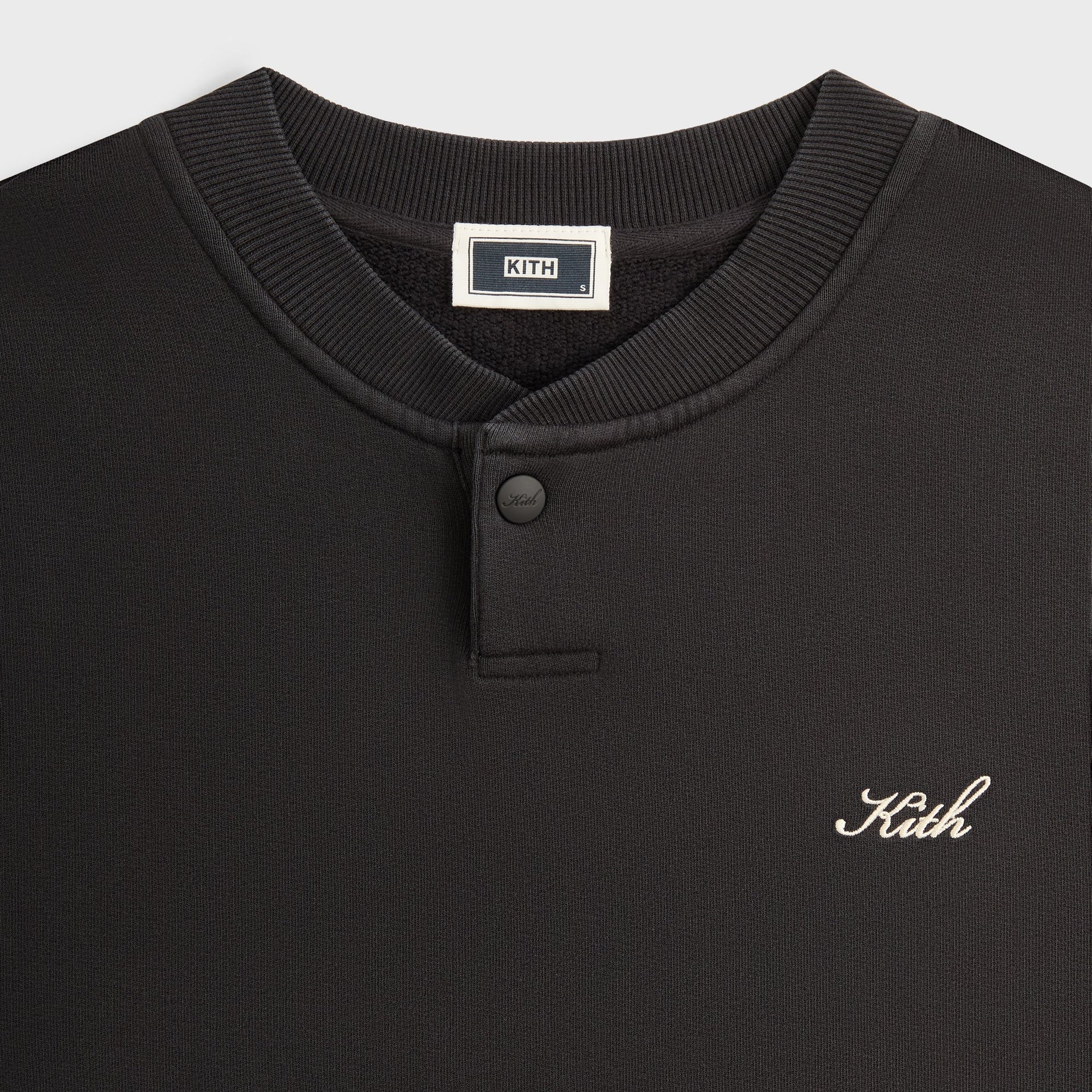Kith Henley Nelson Pullover - Black