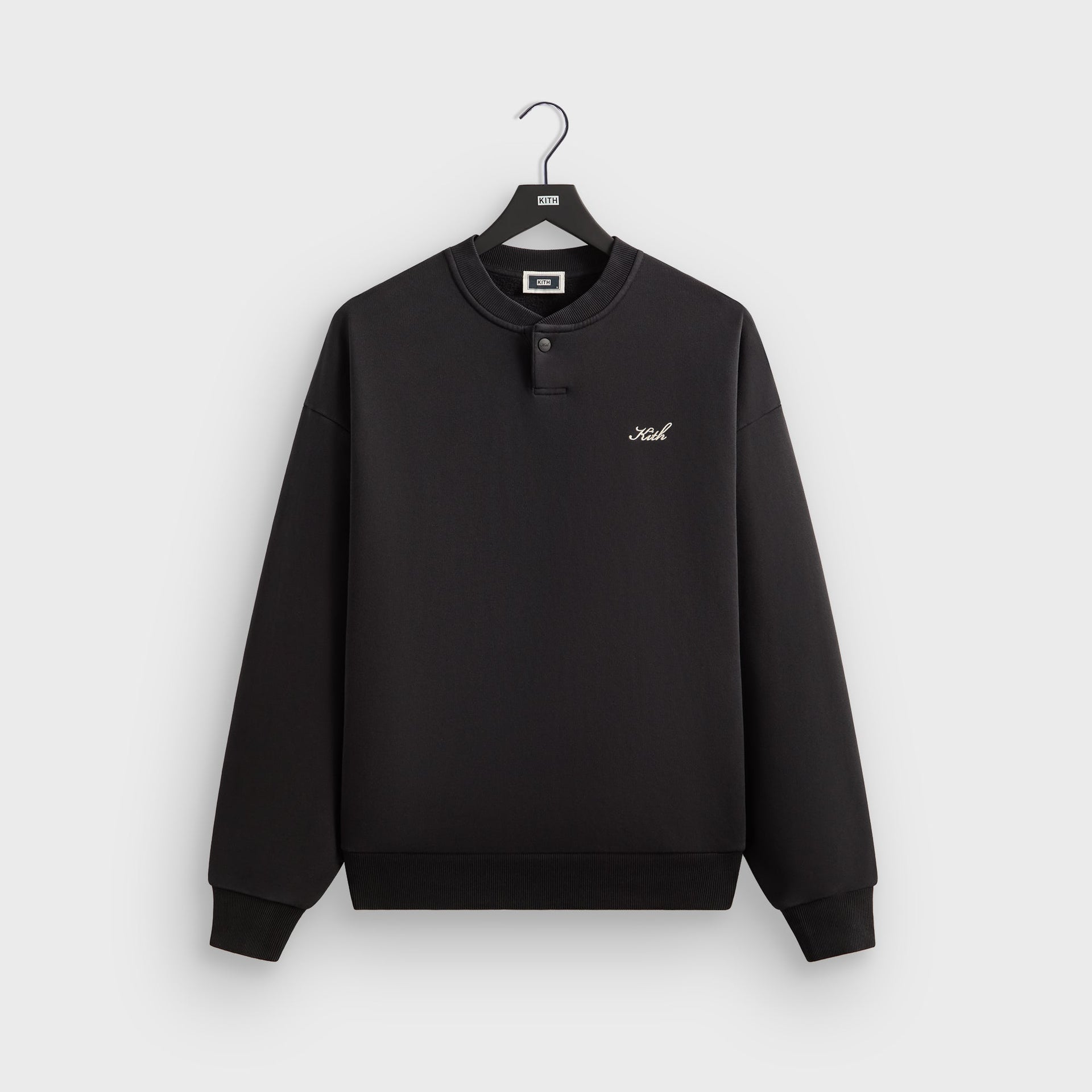 Kith Henley Nelson Pullover - Black