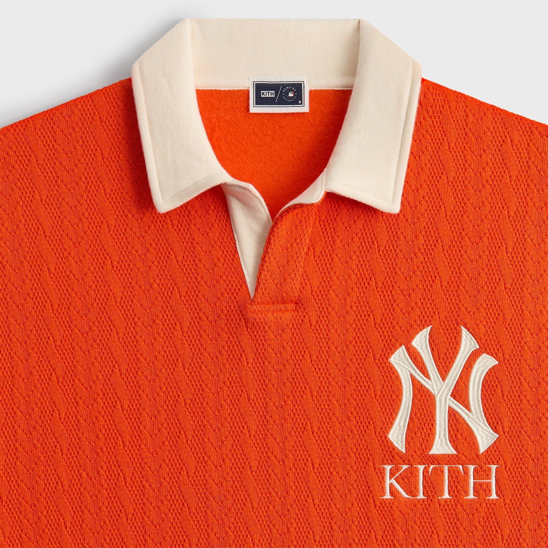 Kith for the New York Yankees Cable Fleece Nelson Sweatshirt - Poppy