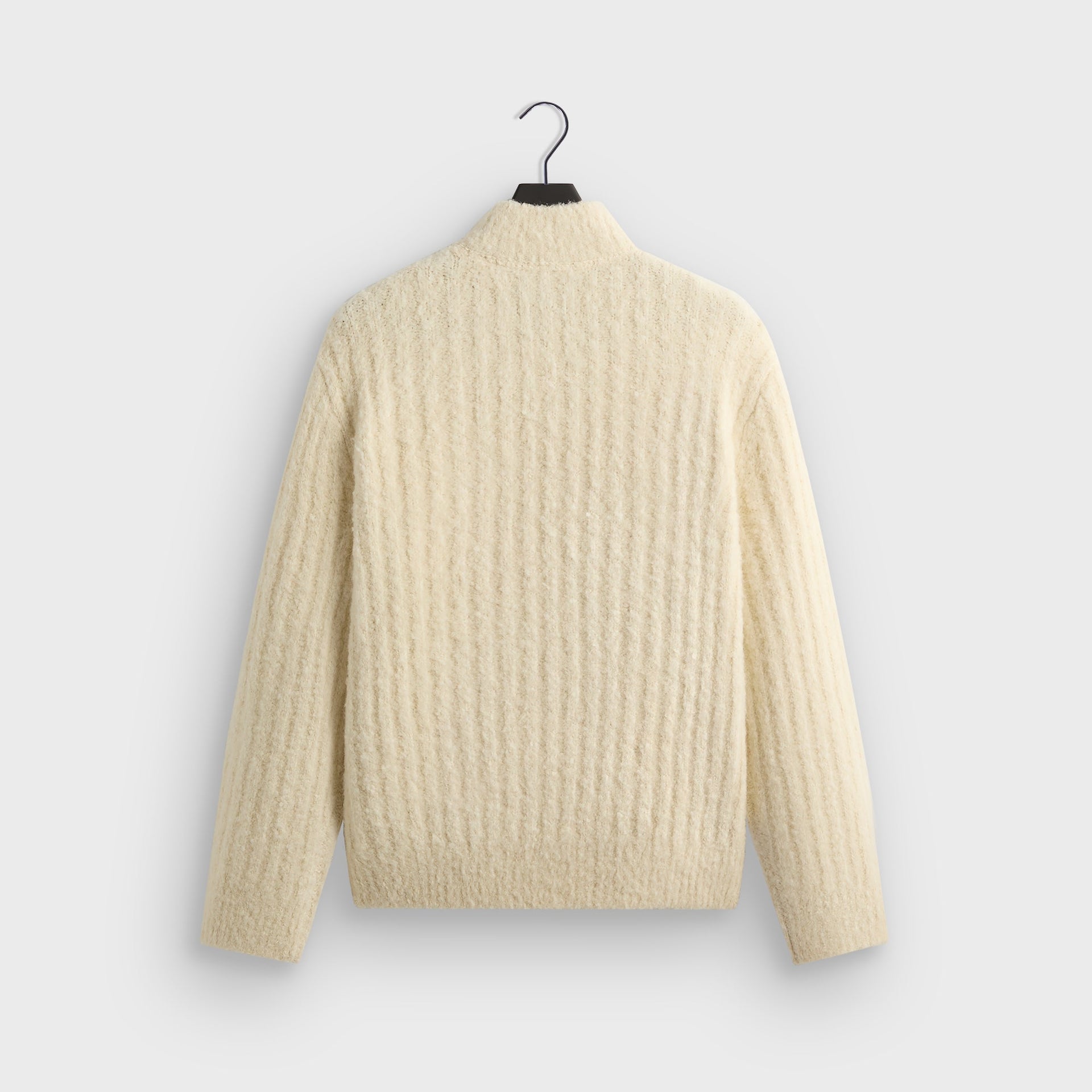 &Kin Boucle Wyatt Quarter Zip - Sandrift