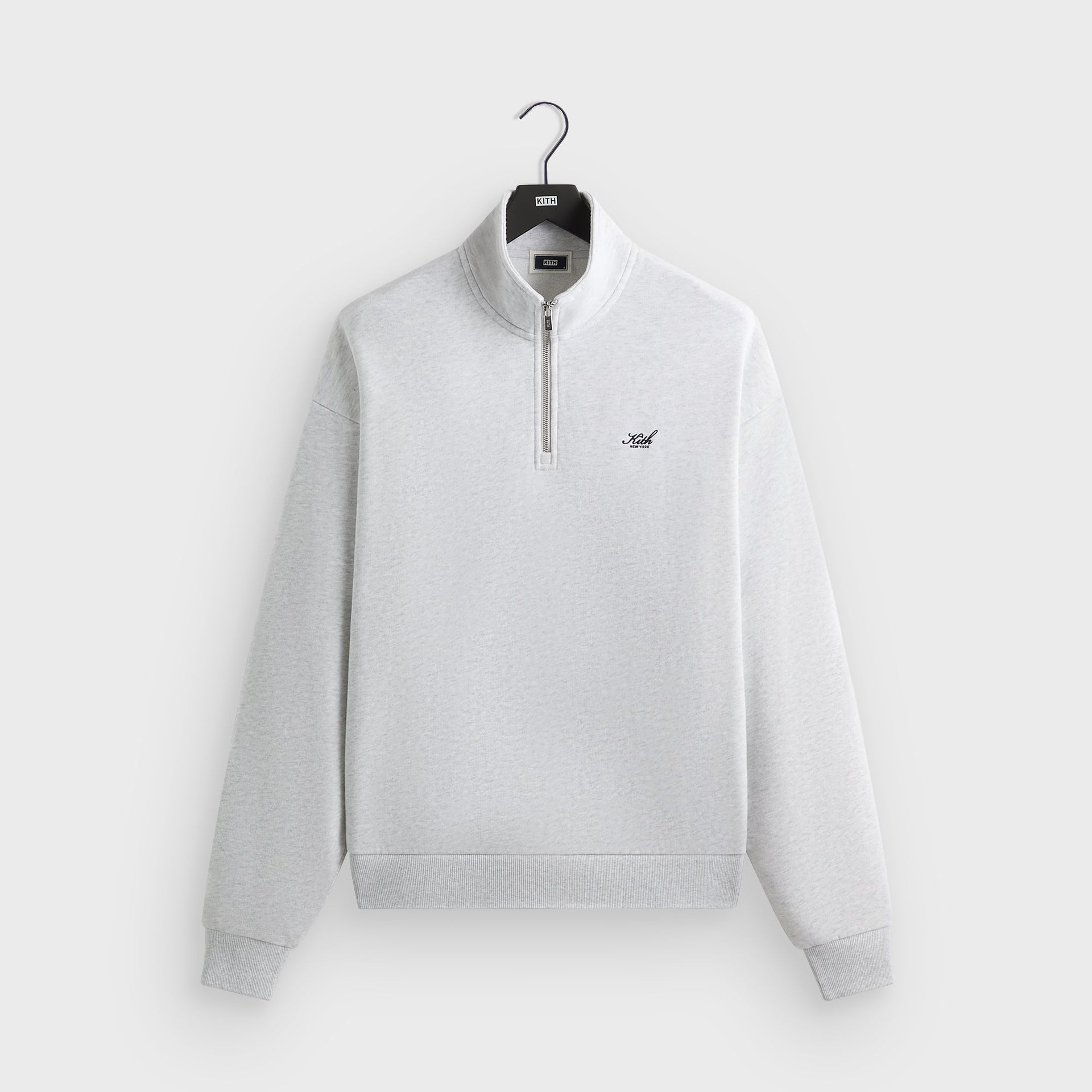 Kith Nelson Quarter Zip - Light Heather Grey