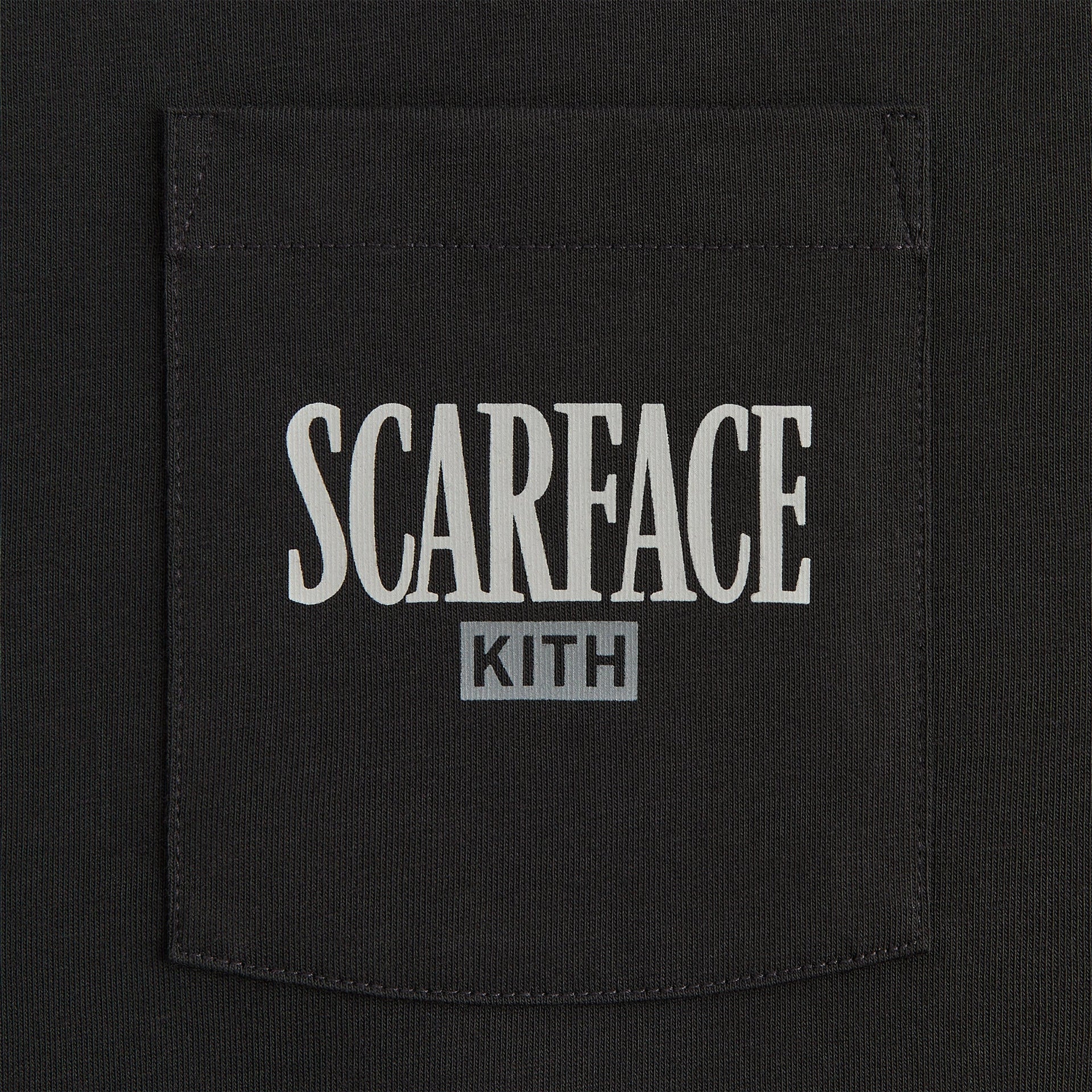 Kith for Scarface Tony Vintage Long Sleeve Pocket Tee - Black