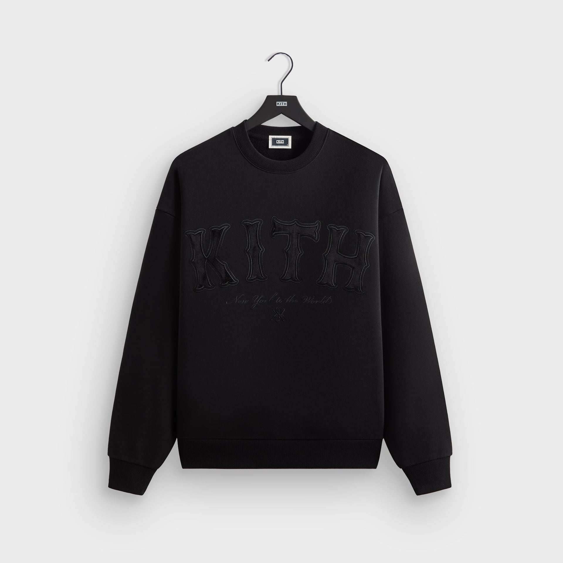 Kith Arched Logo Crewneck - Black