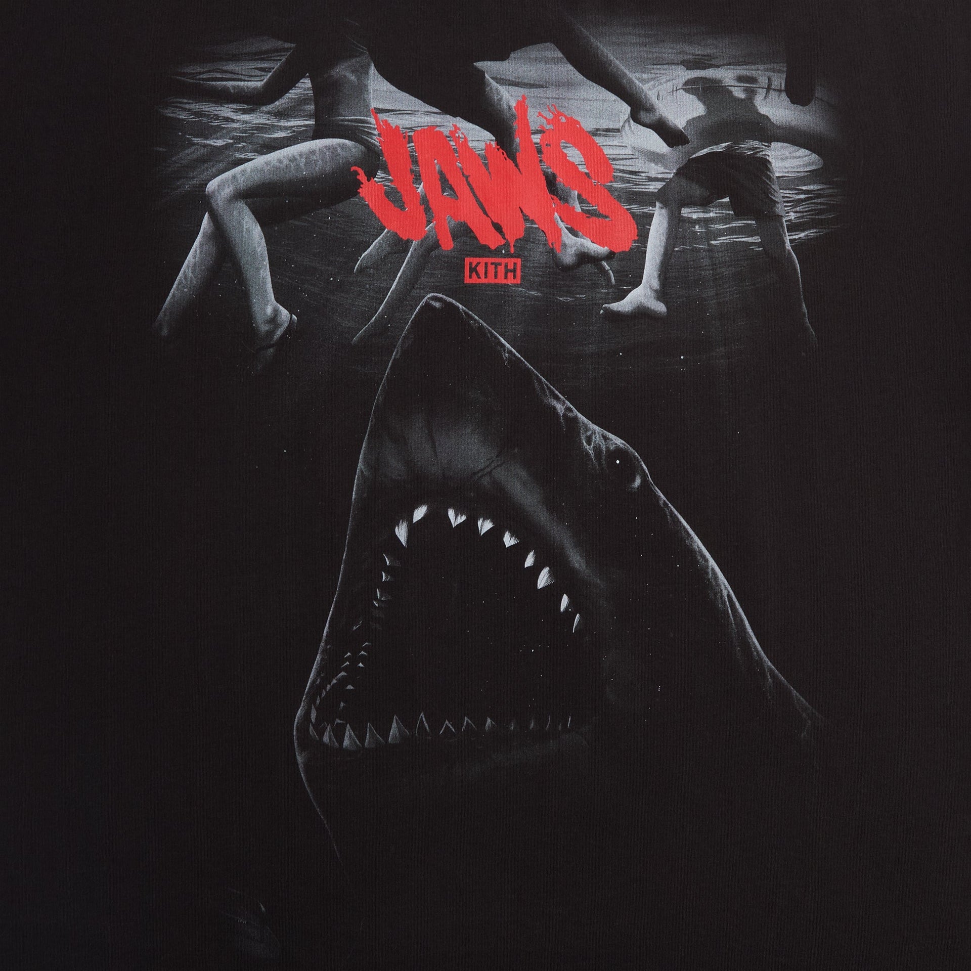 Kith for JAWS Underwater Vintage Tee - Black