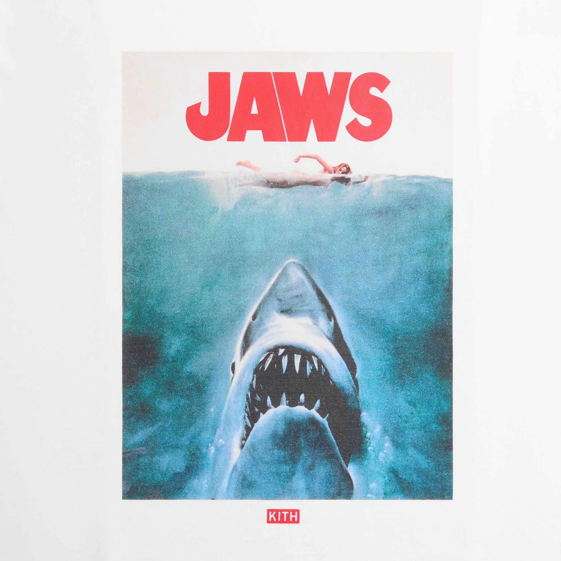 Kith for JAWS Main Poster Vintage Tee - Bright White