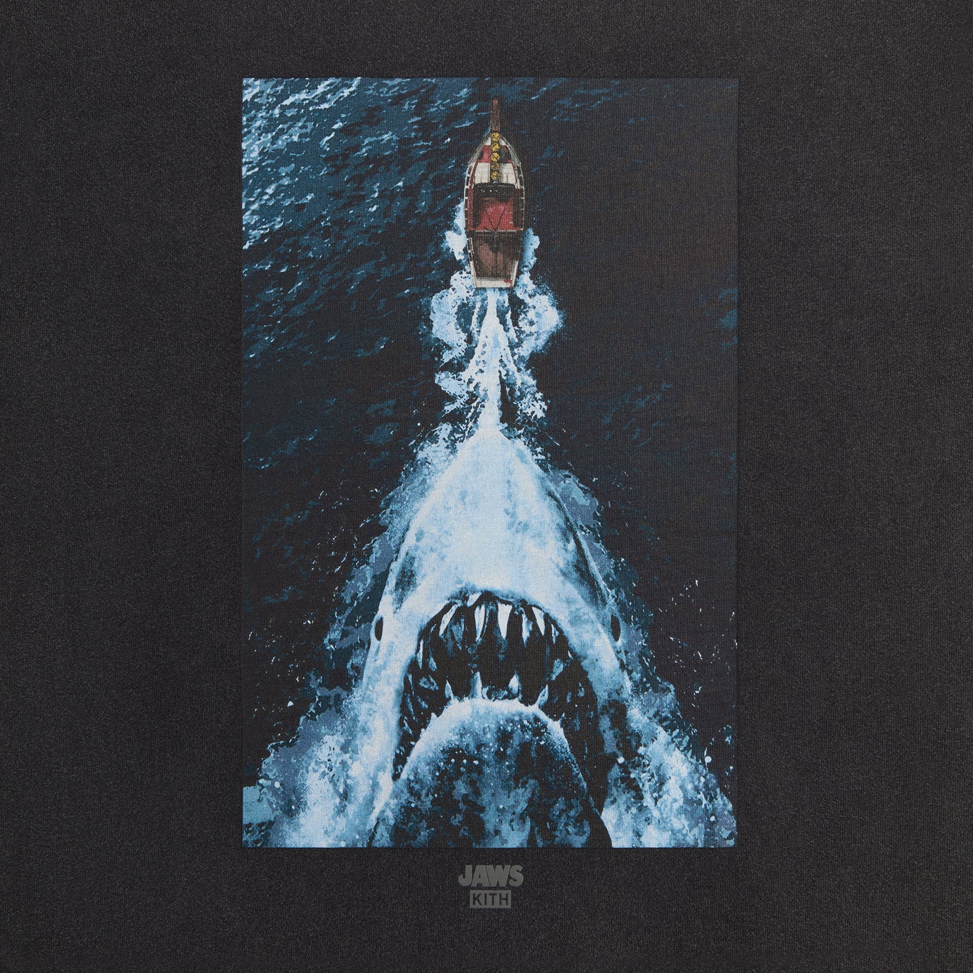 Kith for JAWS Boat Poster Vintage Tee - Black