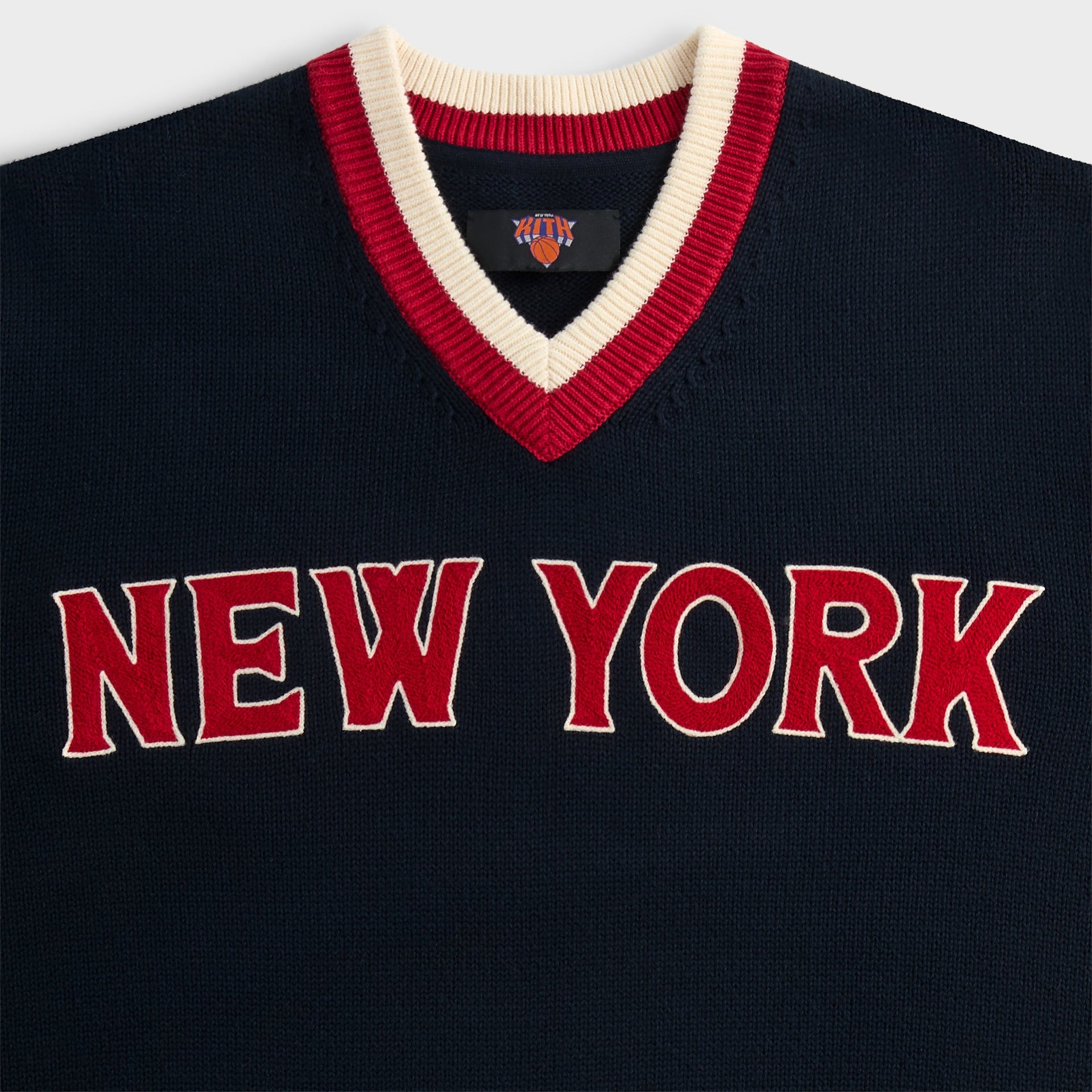 Kith for the New York Knicks Classic Beau Knit Sweater - Nocturnal