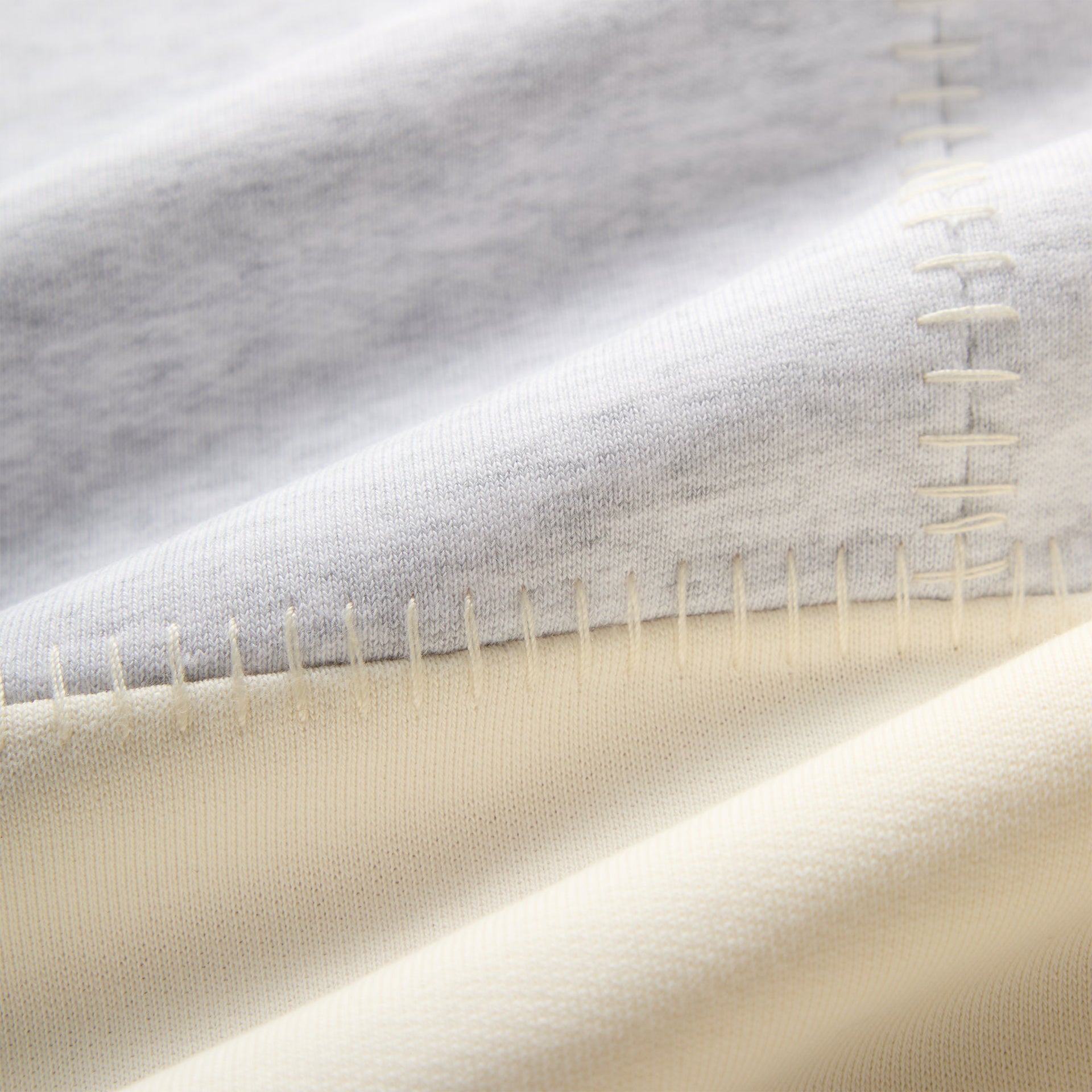 Kith for the New York Knicks Patchwork Fleece Crewneck Sweatshirt - Light Heather Grey