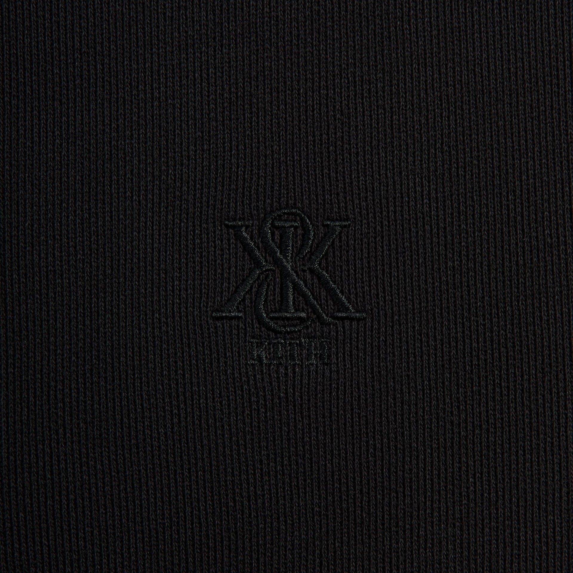 Kith Garment Dyed Fleece Mockneck Sweatshirt - Black