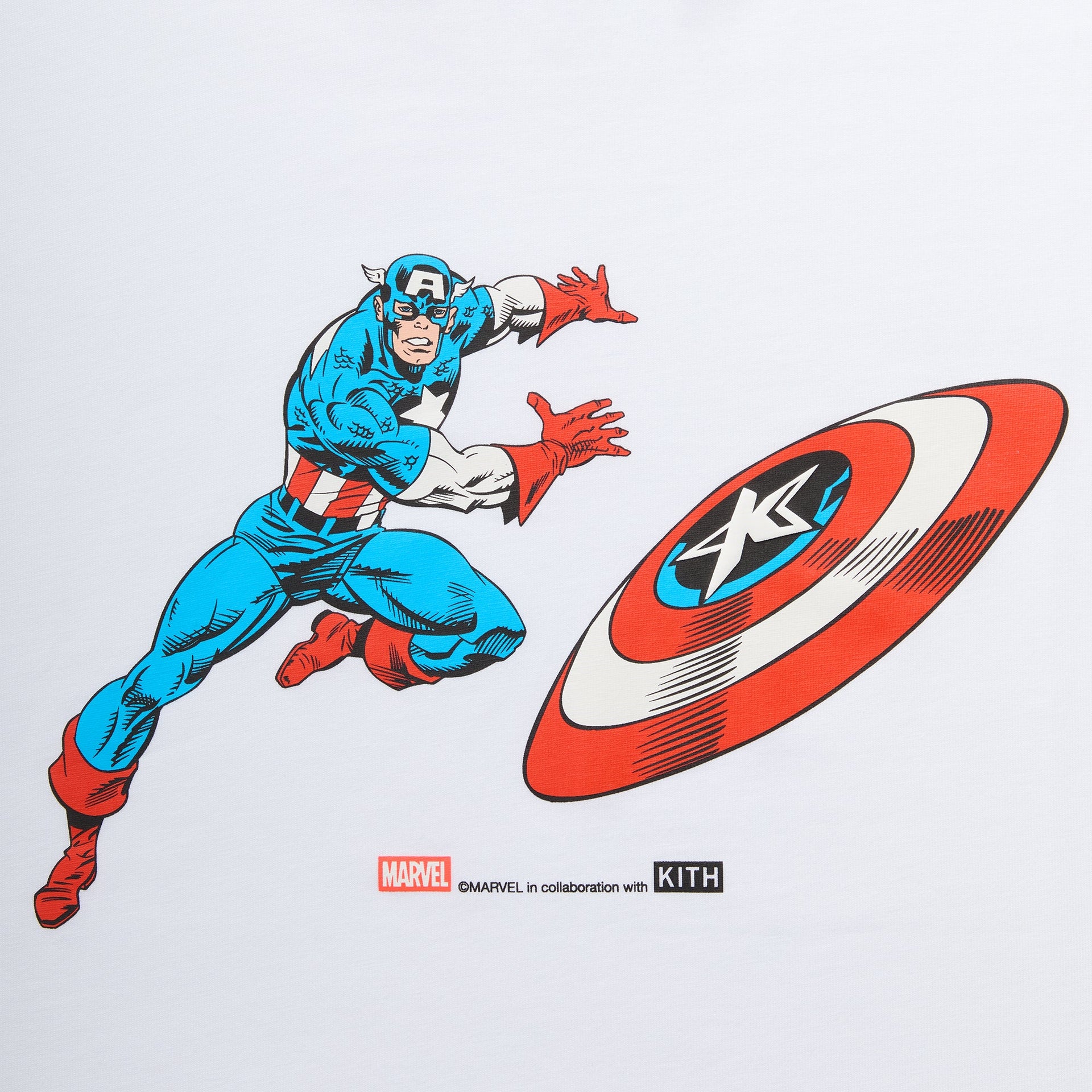Marvel | Kith Captain America Vintage Tee - White