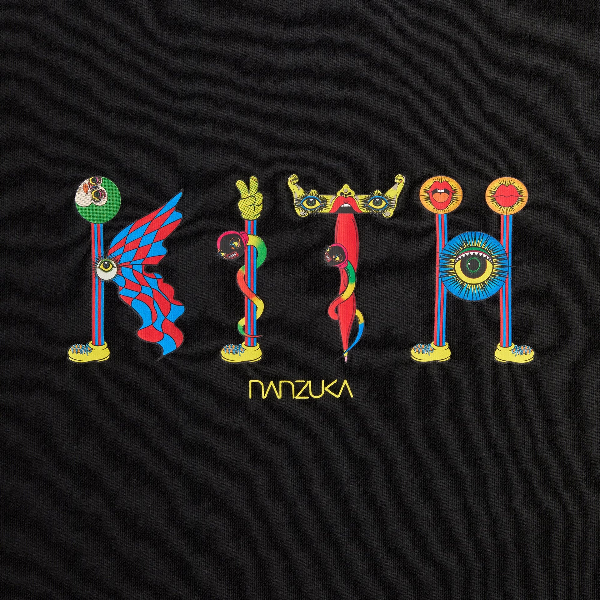 Kith for Nanzuka Gallery Tanaami Nelson Crewneck - Black