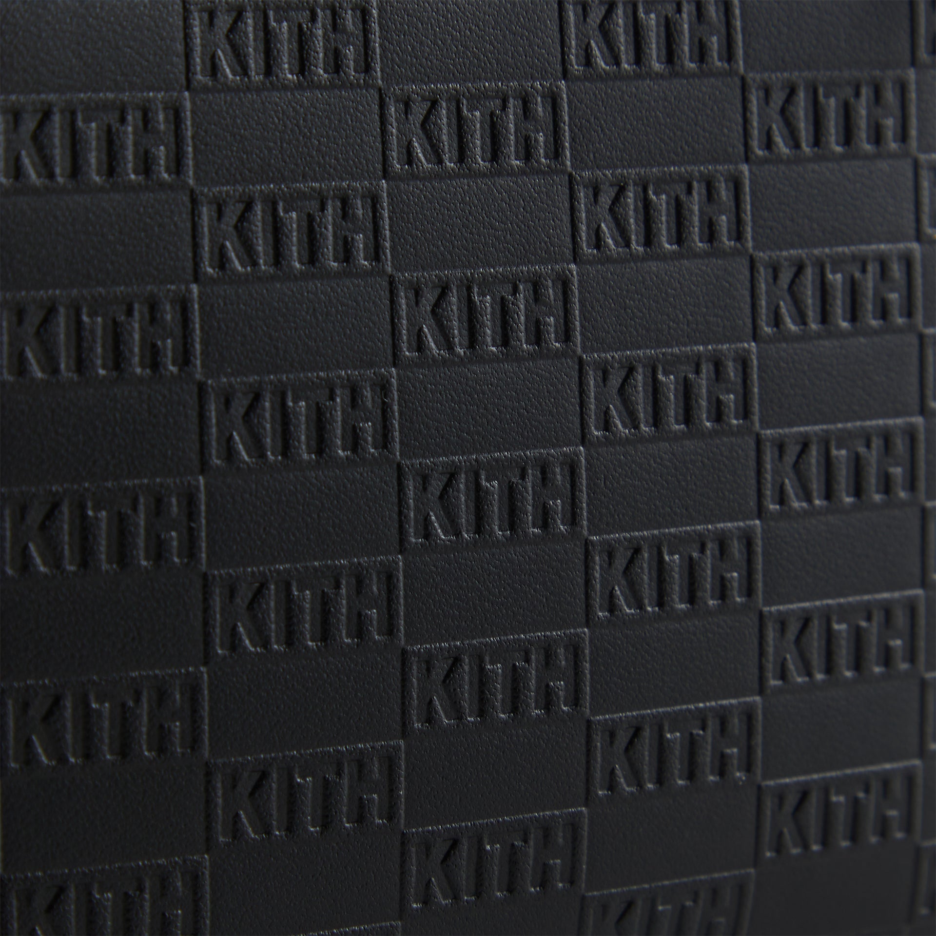 Kith Monogram Half Zip Wallet - Black