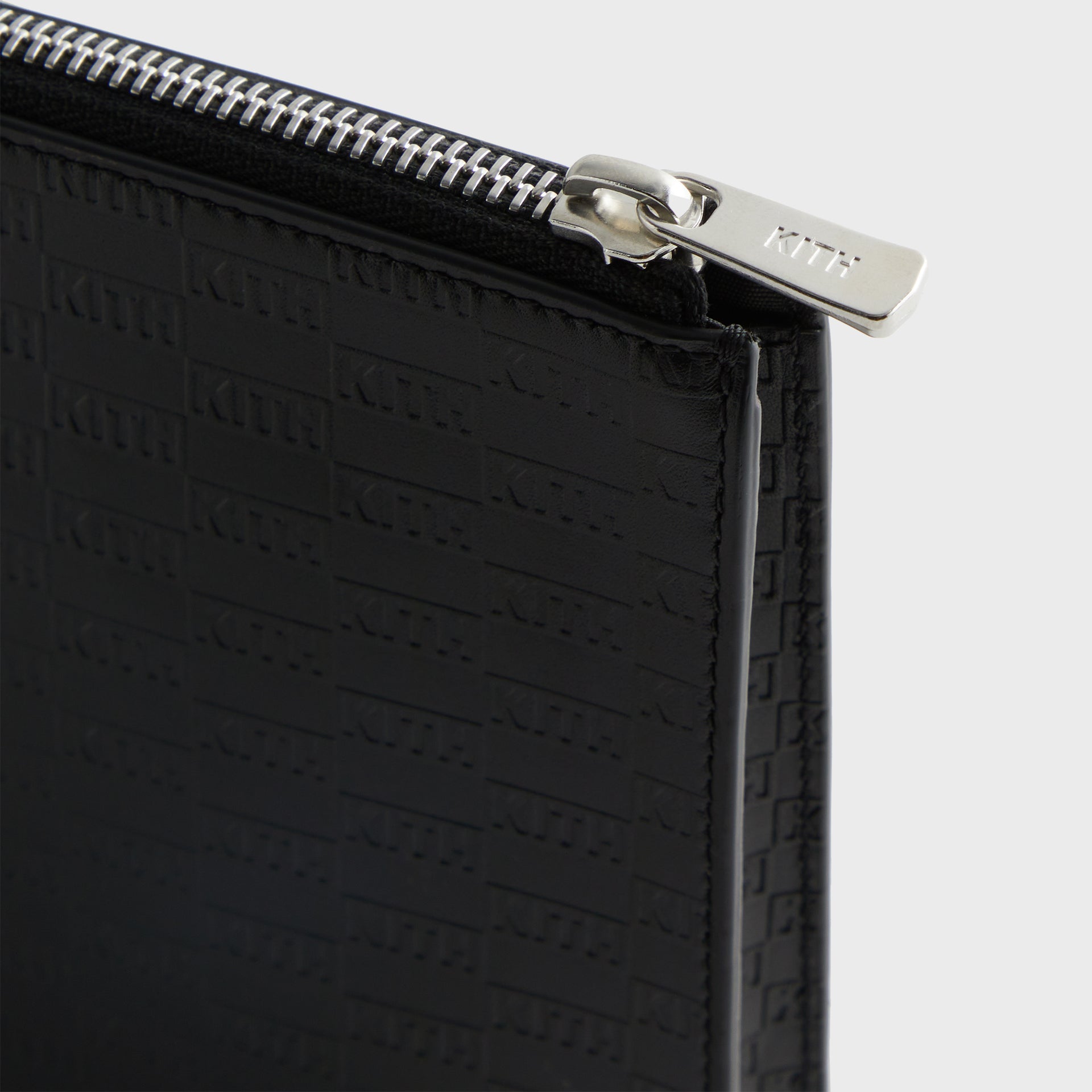 Kith Monogram Zipper Pouch - Black