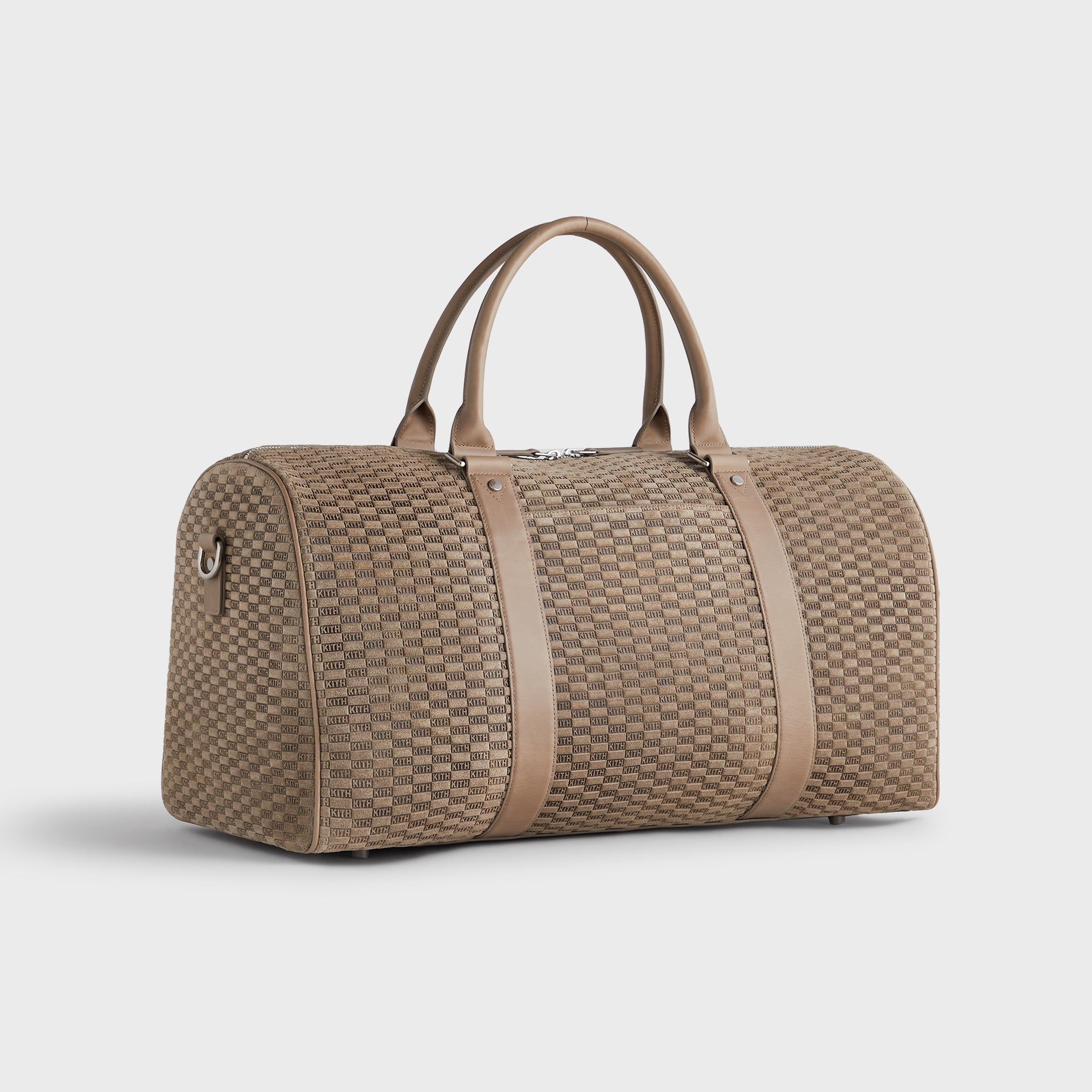 Kith Monogram Suede Duffle Bag - Taupe