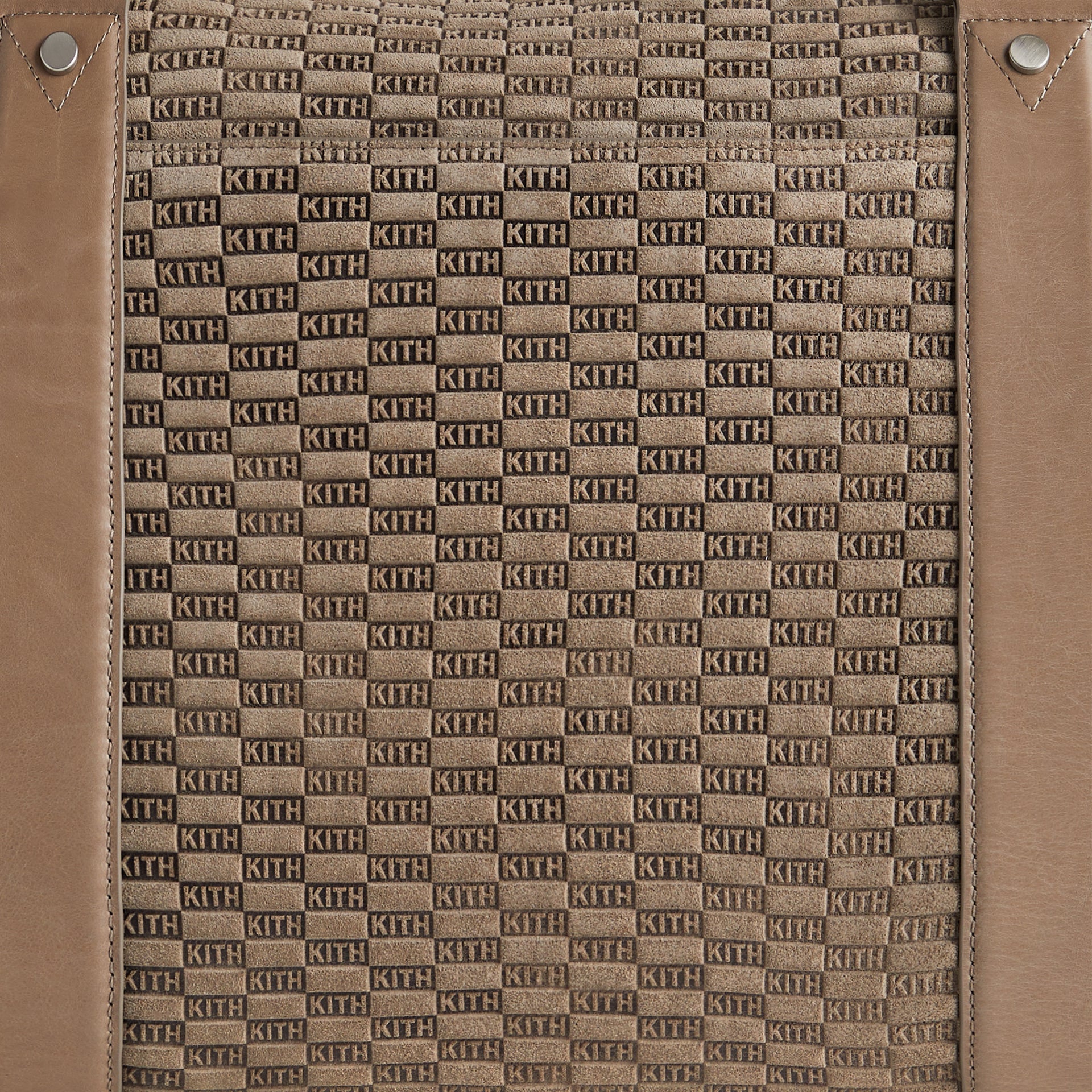 Kith Monogram Suede Duffle Bag - Taupe