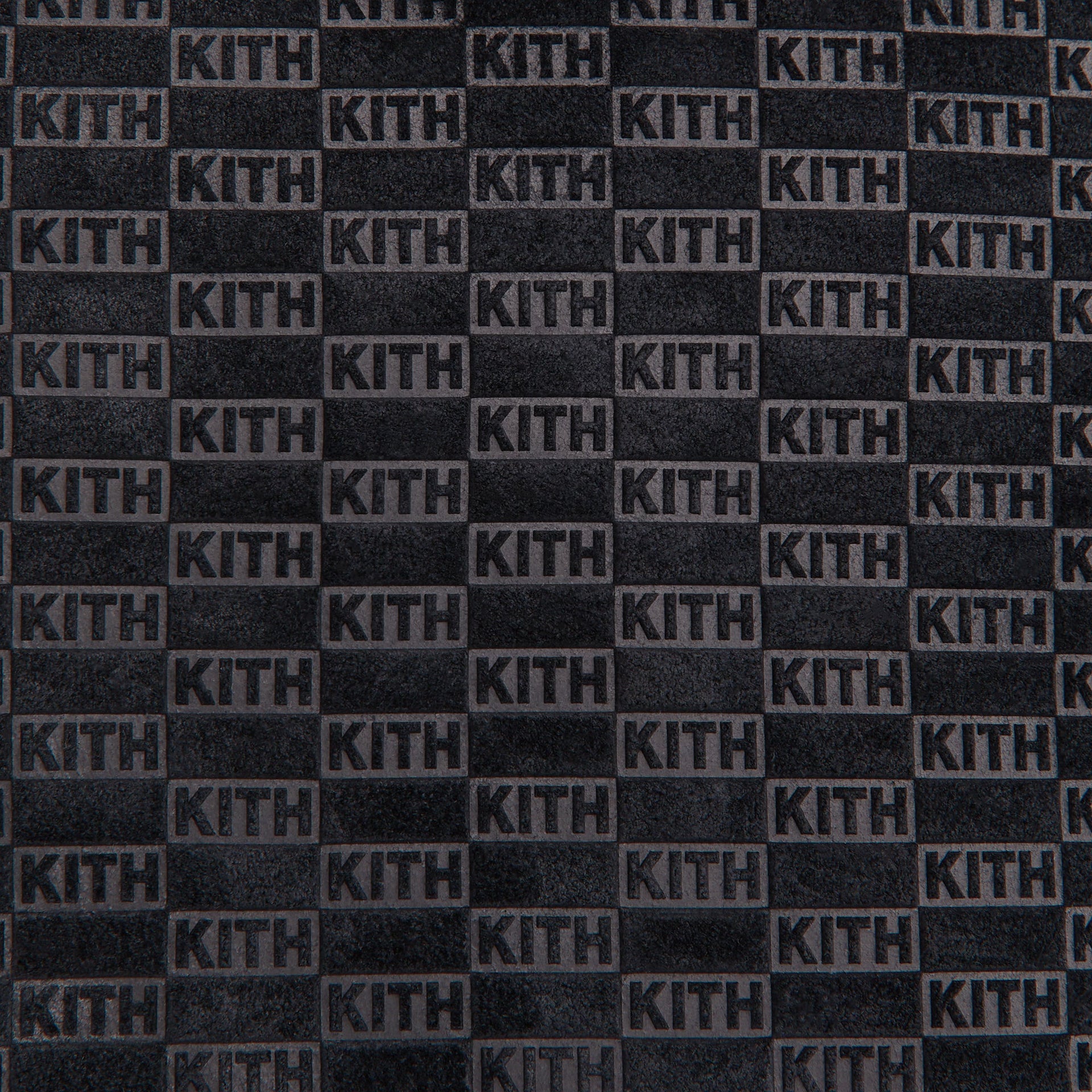 Kith Monogram Suede Traveler K55 Bag - Black