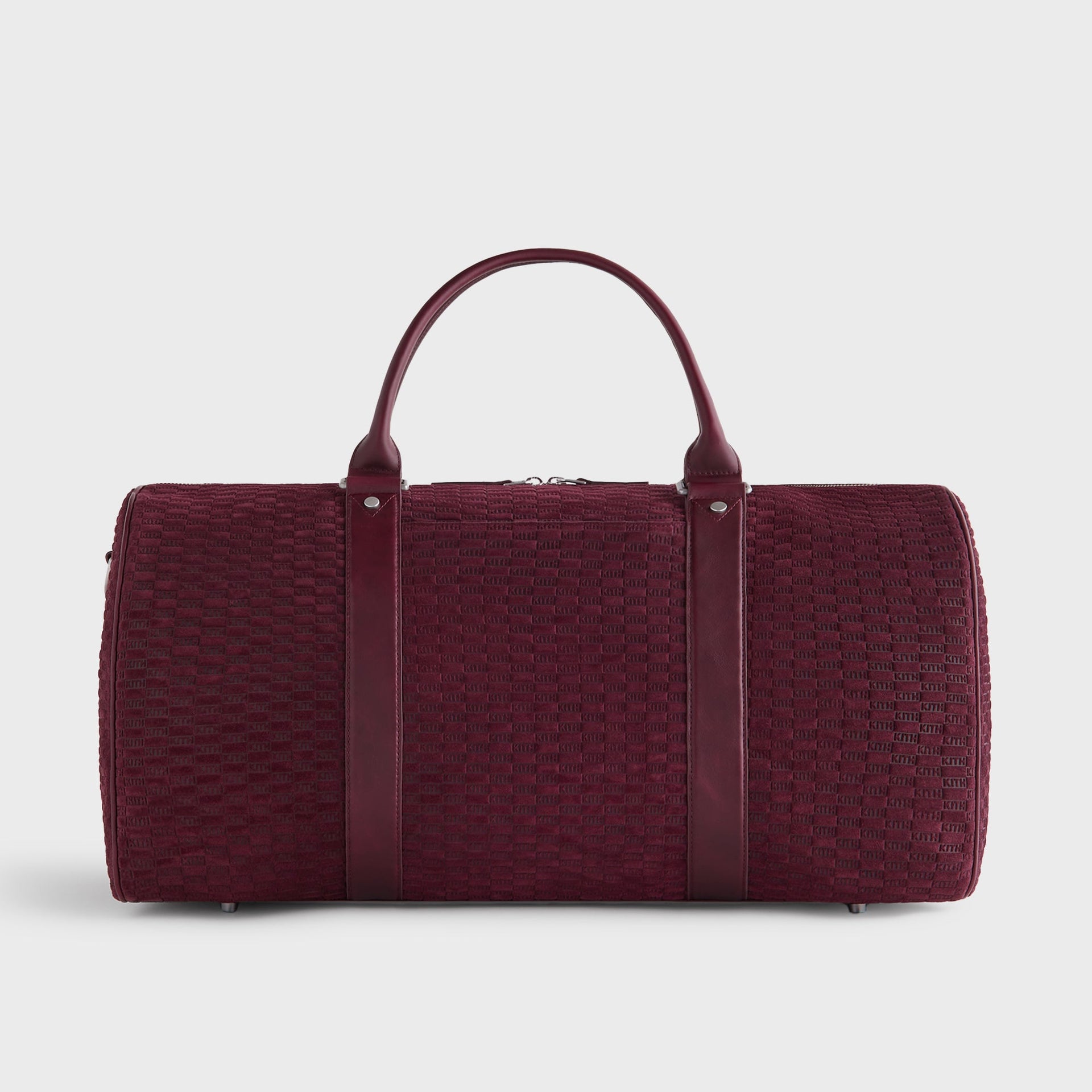 Kith Monogram Suede Traveler K55 Bag - Magma