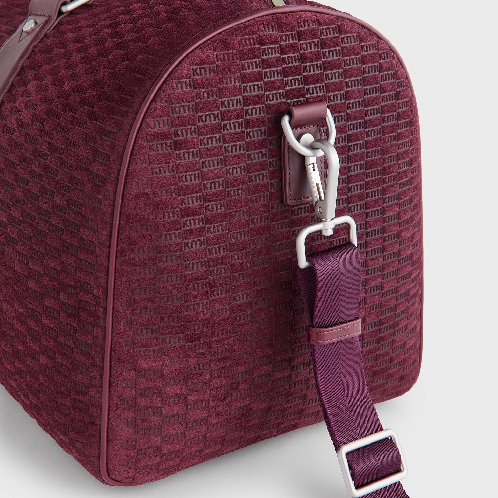 Kith Monogram Suede Traveler K55 Bag - Magma