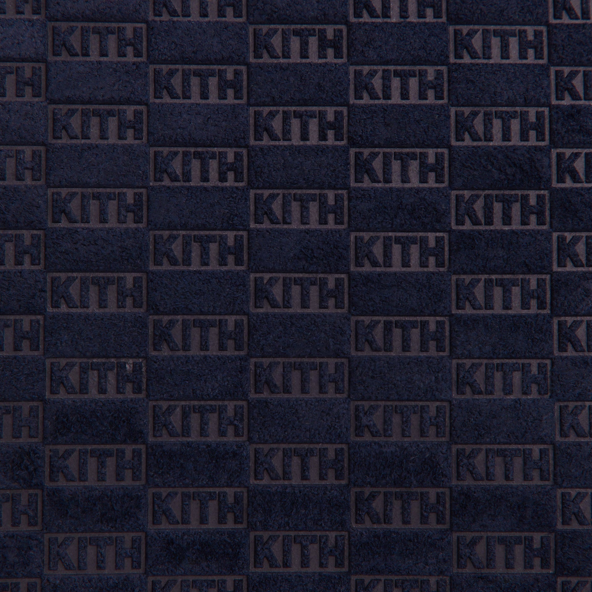 Kith Monogram Suede Traveler K40 Bag - Ink