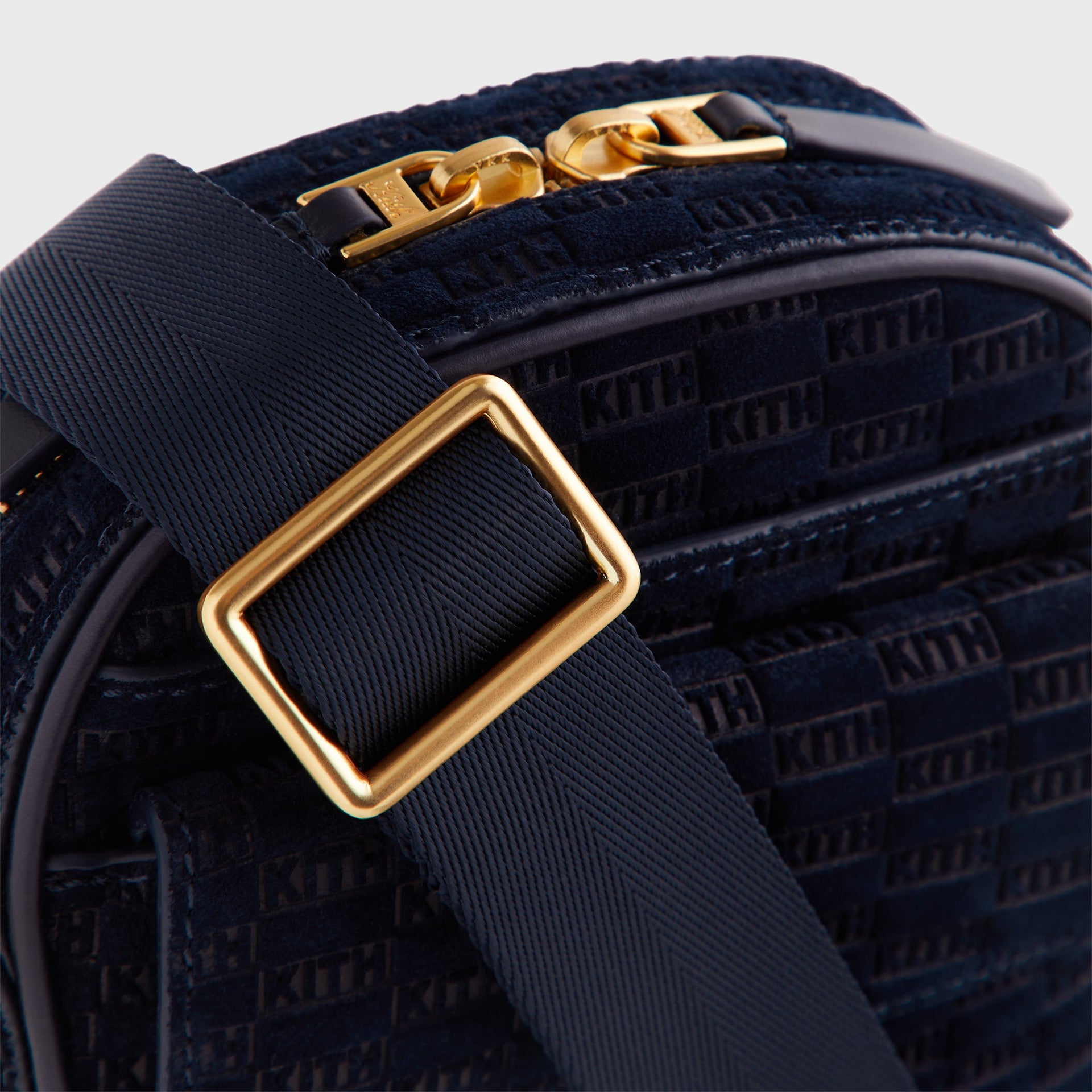 Kith Monogram Suede Passenger K15 Bag - Ink