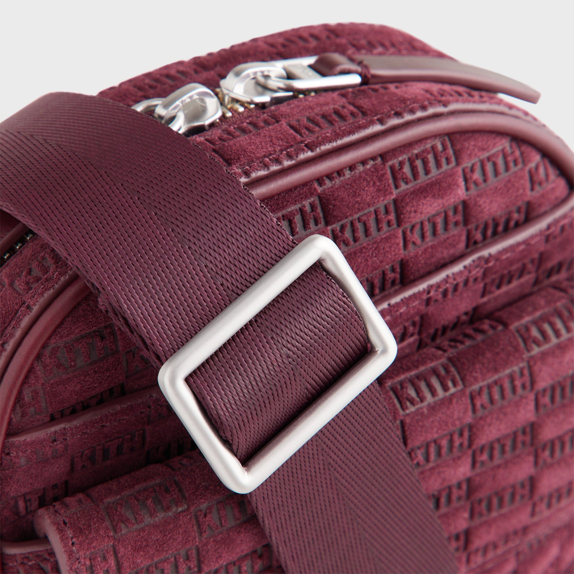 Kith Monogram Suede Passenger K15 Bag - Magma