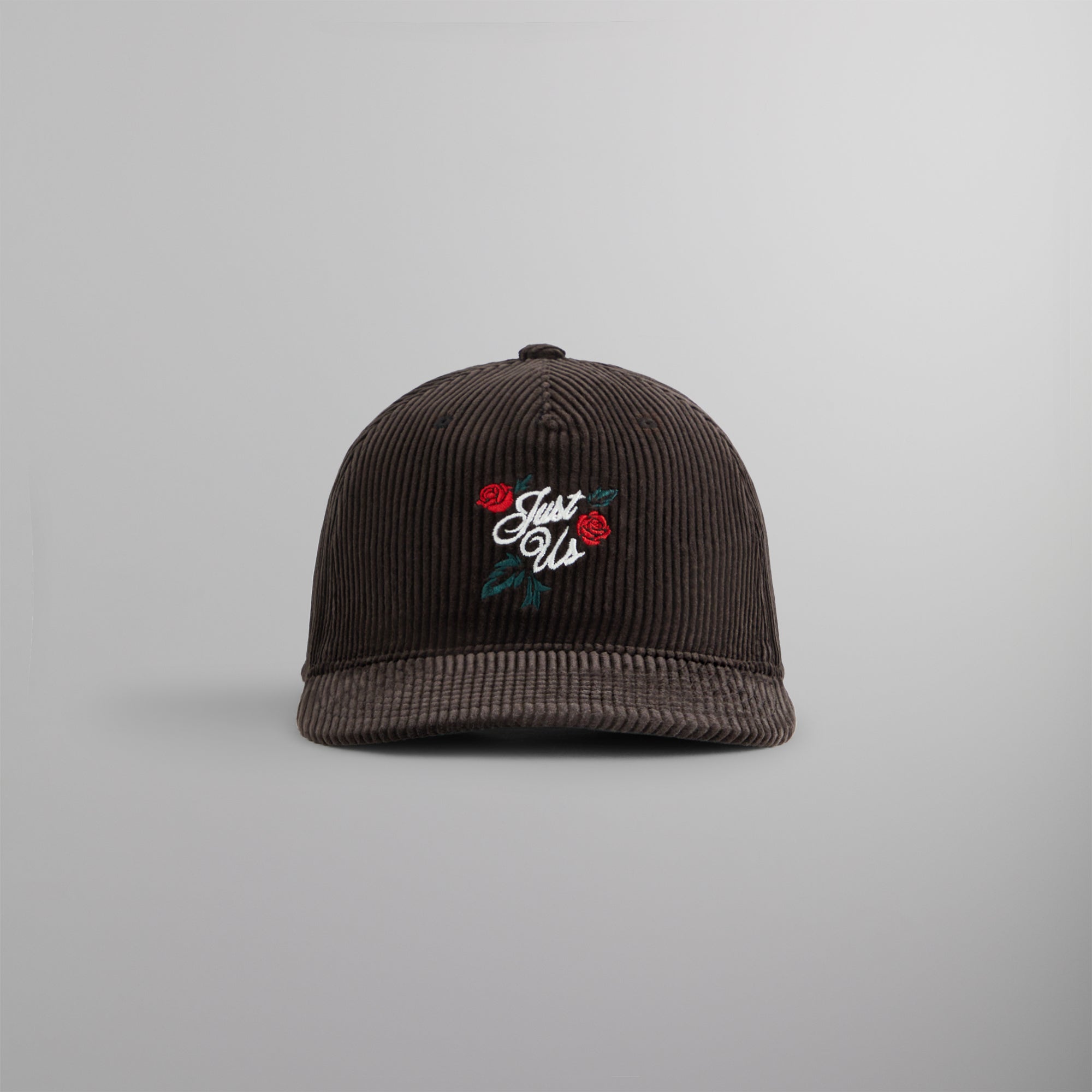 Kith Just Us Corduroy Relaxed Pinch Crown Snapback - Kindling