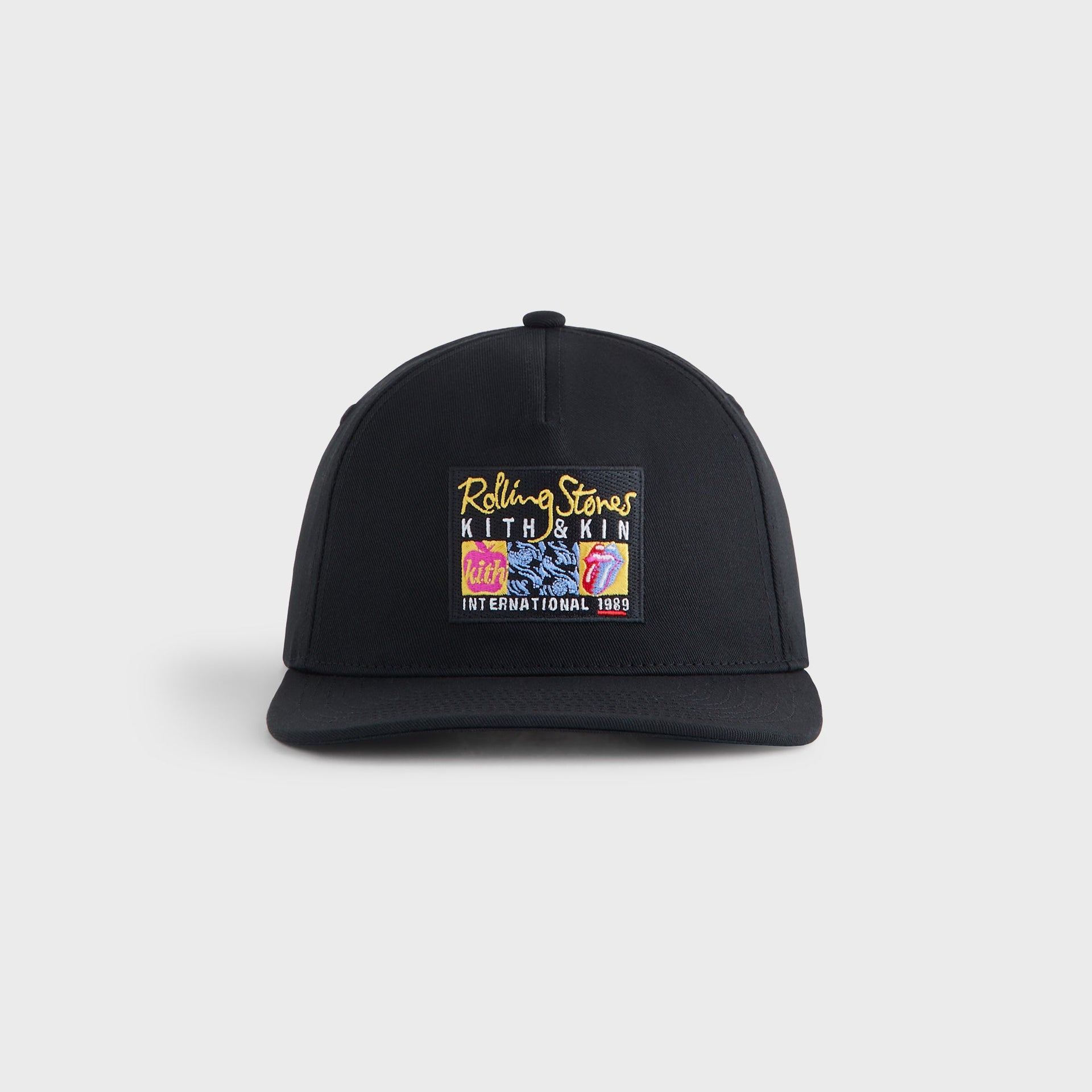 Kith for The Rolling Stones Twill Bay Low Pinch Crown Hat - Black