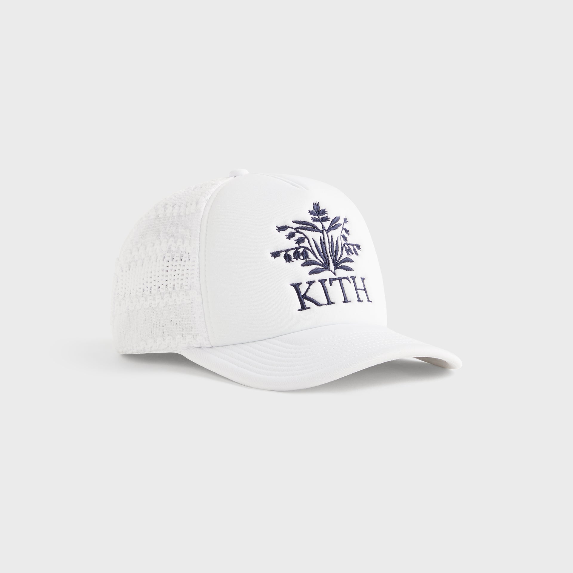 Kith Lace Poly Foam Nolan Trucker Hat - White