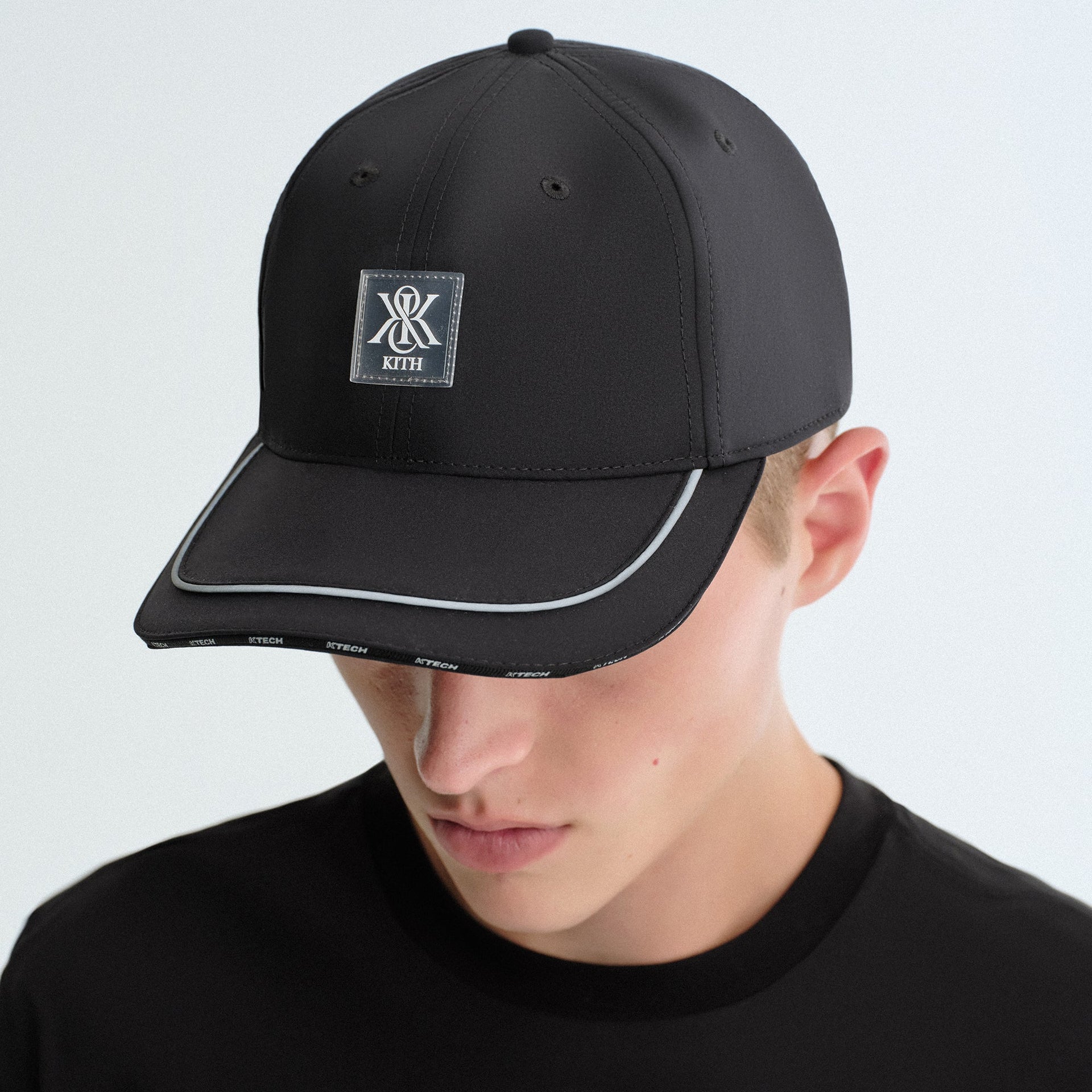 Kith 4-Way Stretch Pieced Aaron Classic Cap - Black