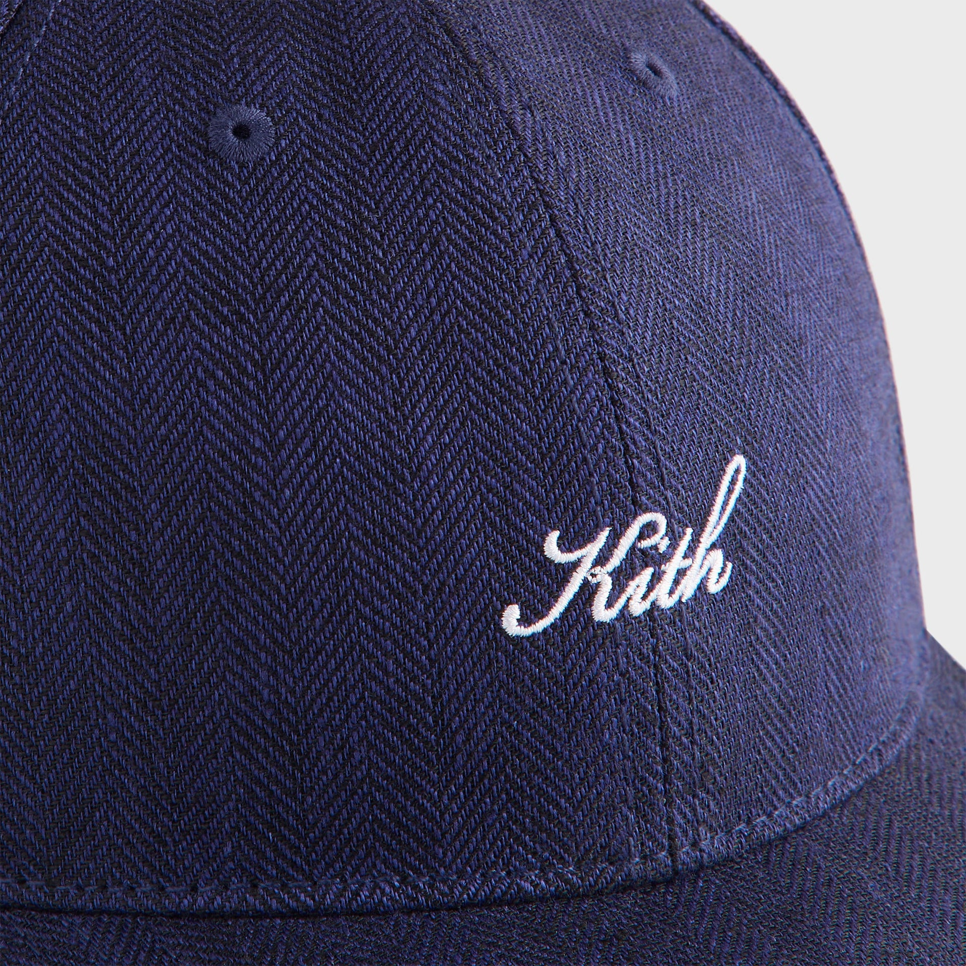 Kith Herringbone Snap Aaron Classic Cap - Nocturnal