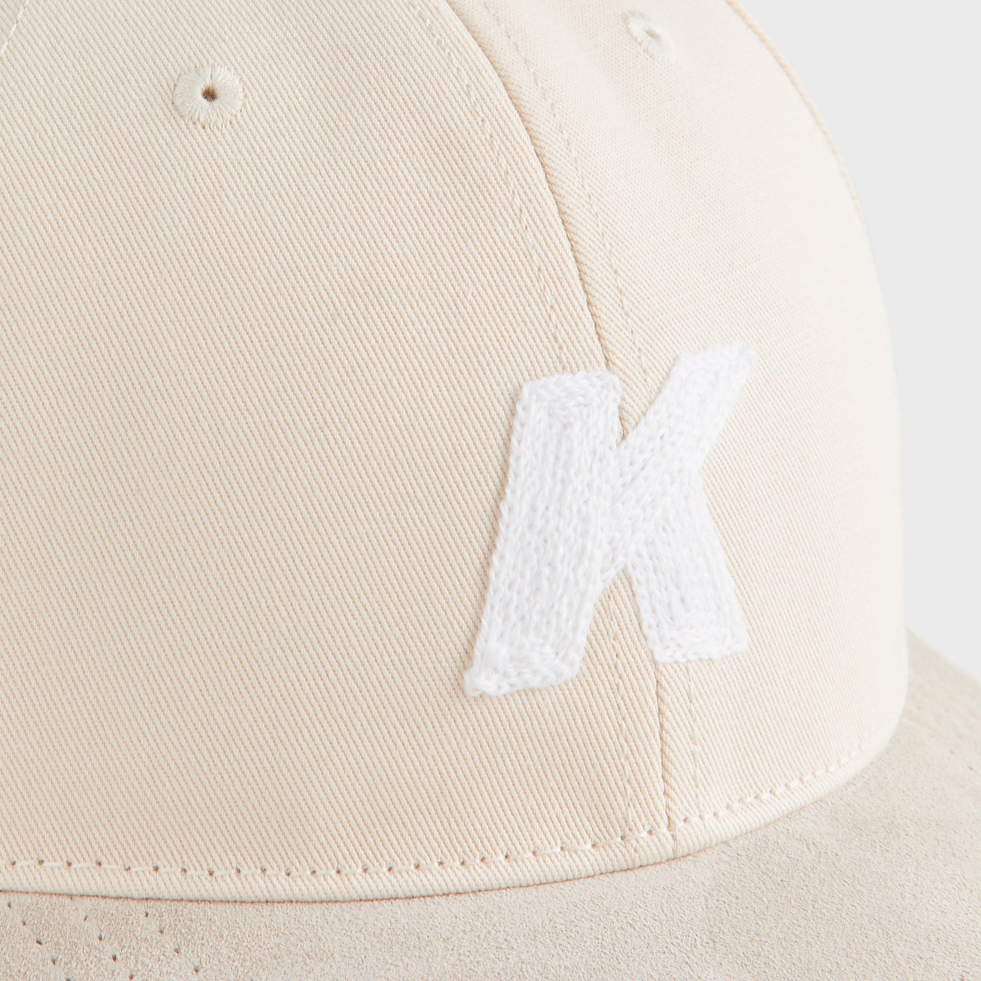 Kith Twill & Suede Aaron Classic Cap - Sandrift