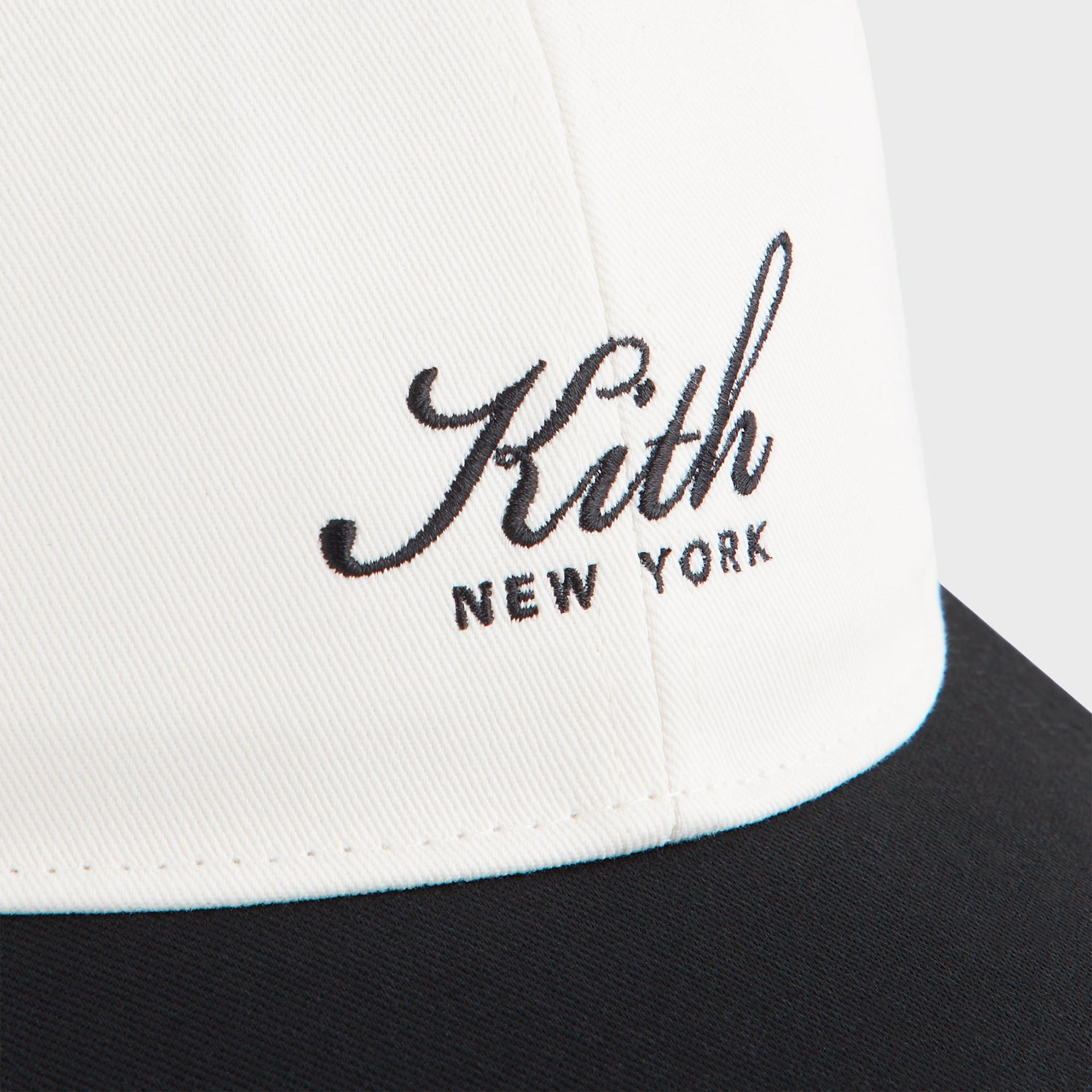 Kith Twill Two Tone New York Script Aaron Cap - Black