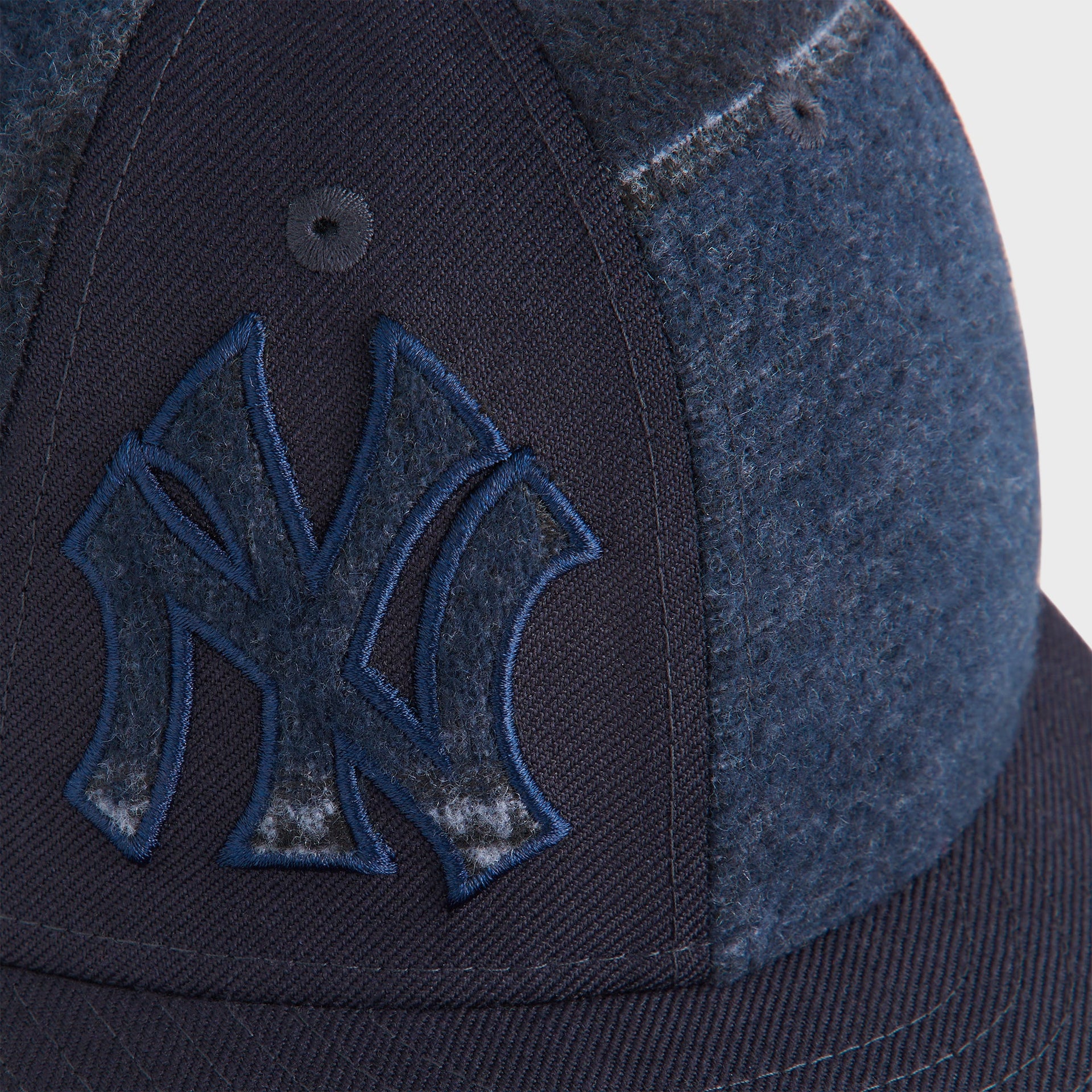 Kith & New Era for the New York Yankees Patchwork Wool 59FIFTY Low Profile Cap - Nocturnal