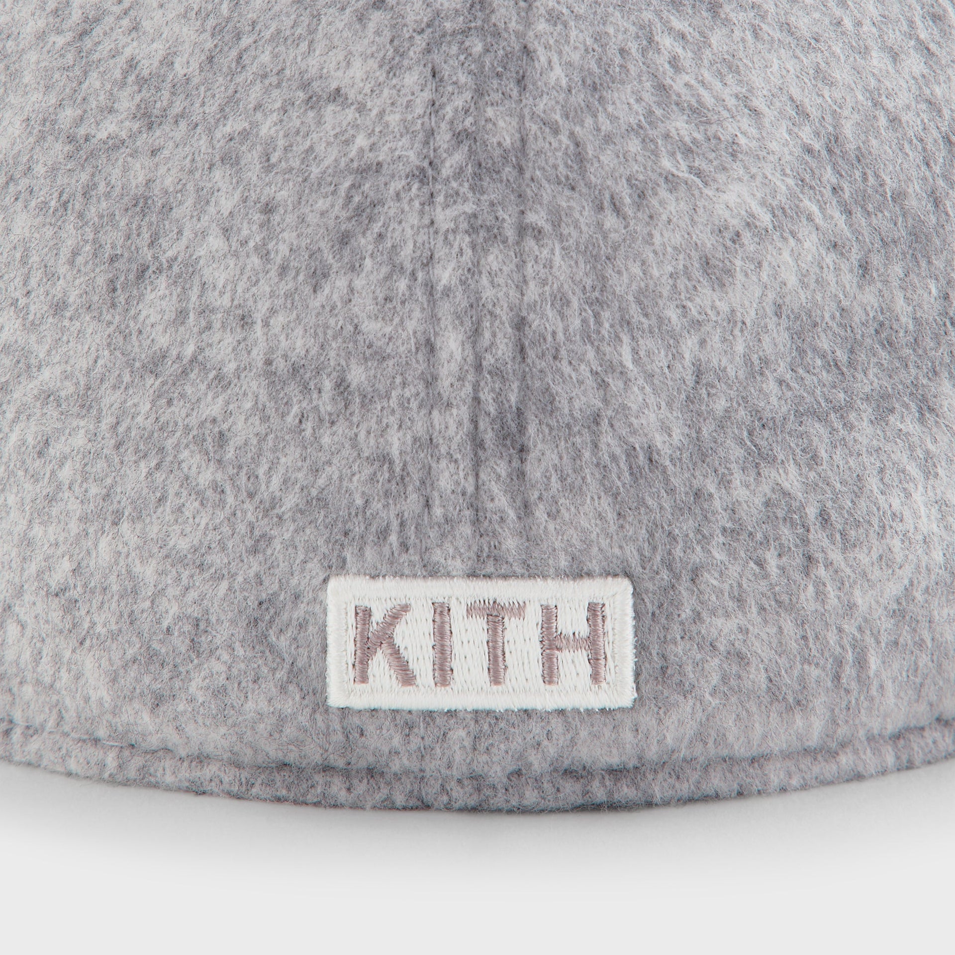 Kith & New Era for the New York Yankees Brushed Jersey 59Fifty Low Profile Fitted Cap - Medium Heather Grey