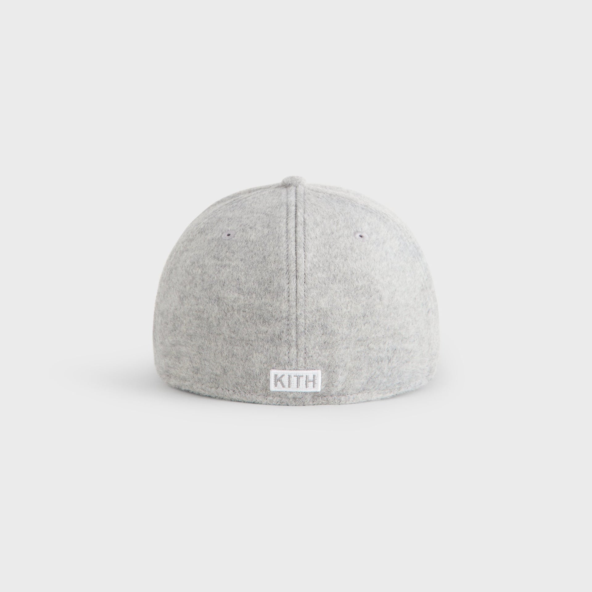 Kith & New Era for the New York Yankees Melton Wool 59FIFTY Low Profile Cap - Light Heather Grey