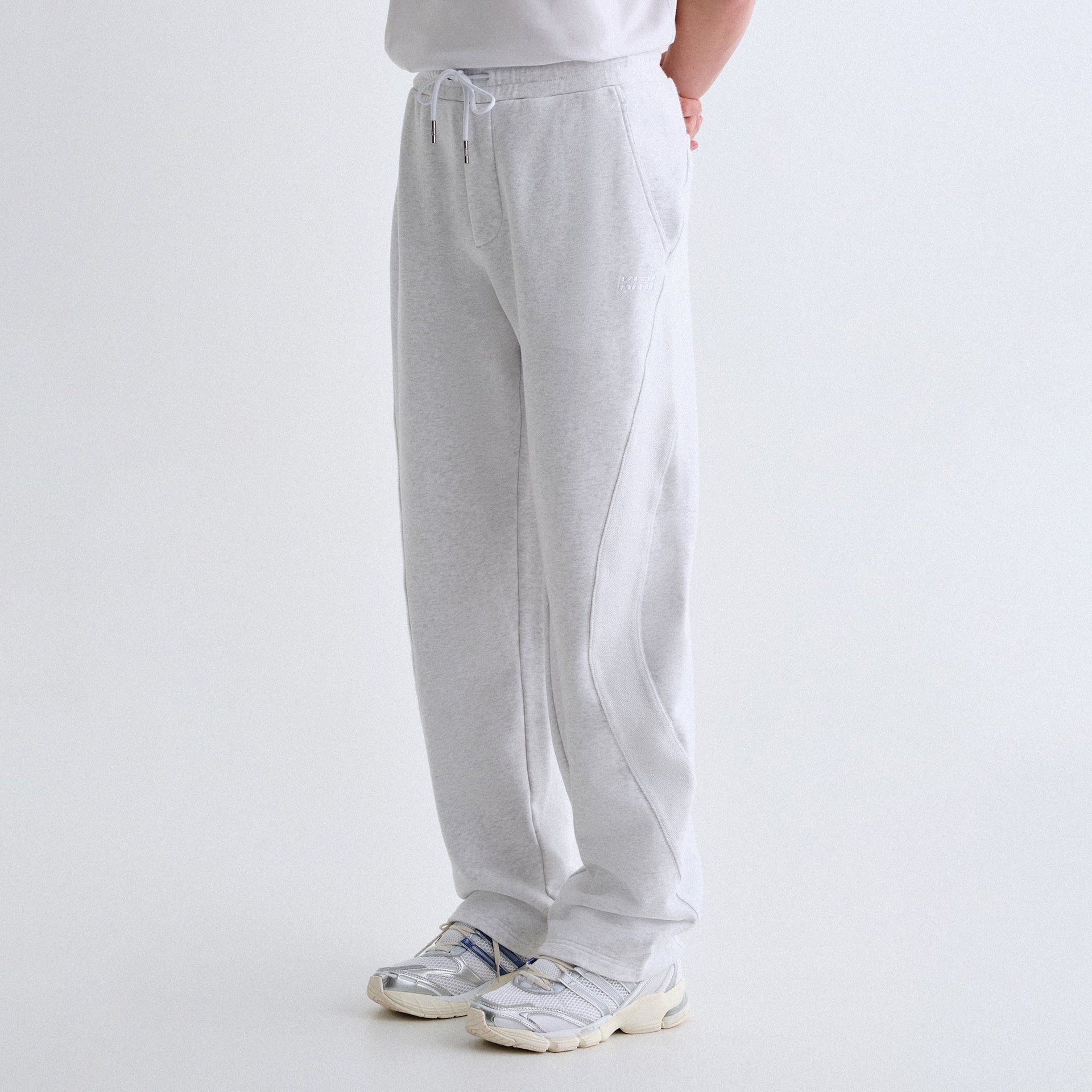 Kith Racer Terry Bryson Sweatpant - Light Heather Grey